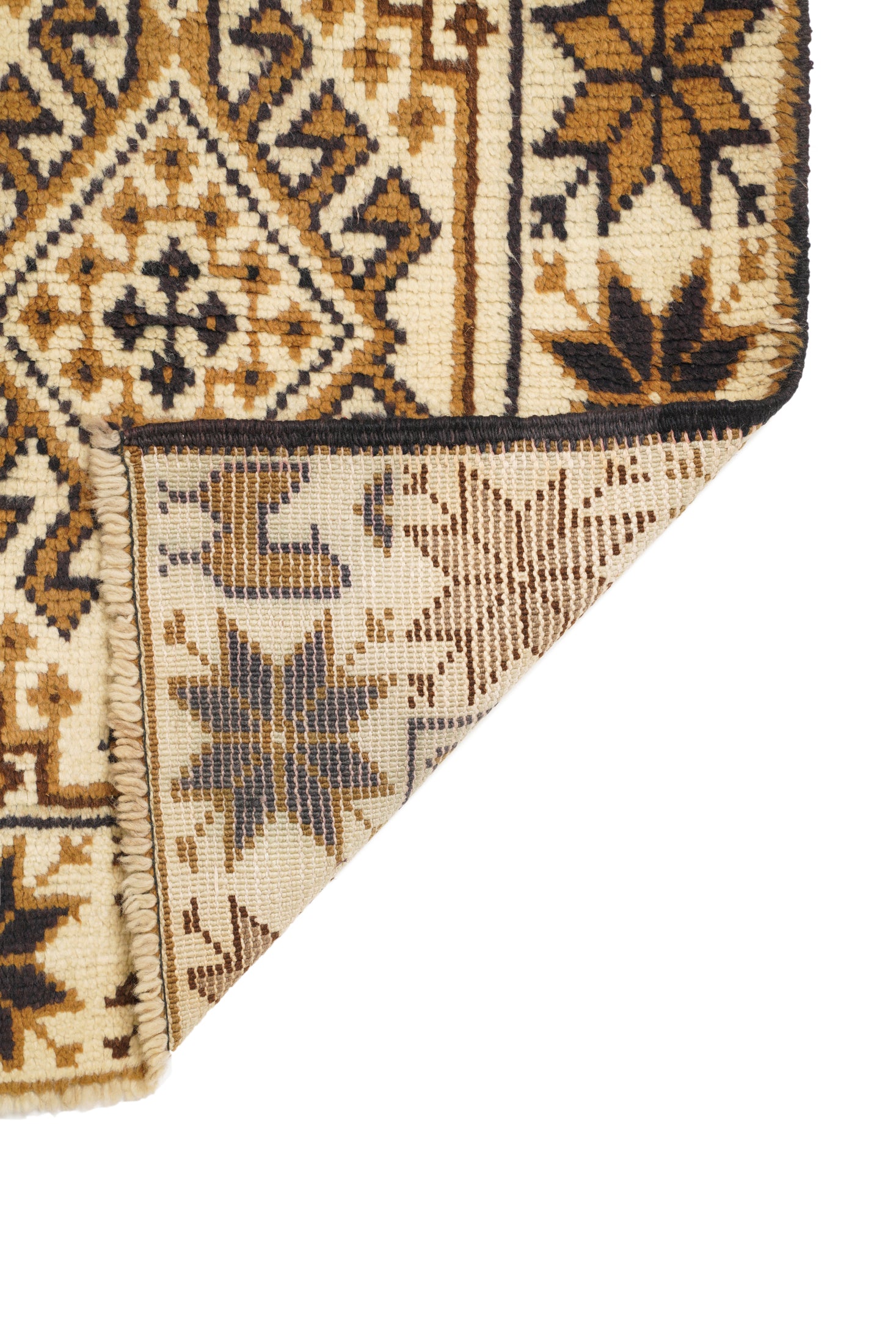 Vintage Turkish Oushak Rug 3'8" x 2'7"