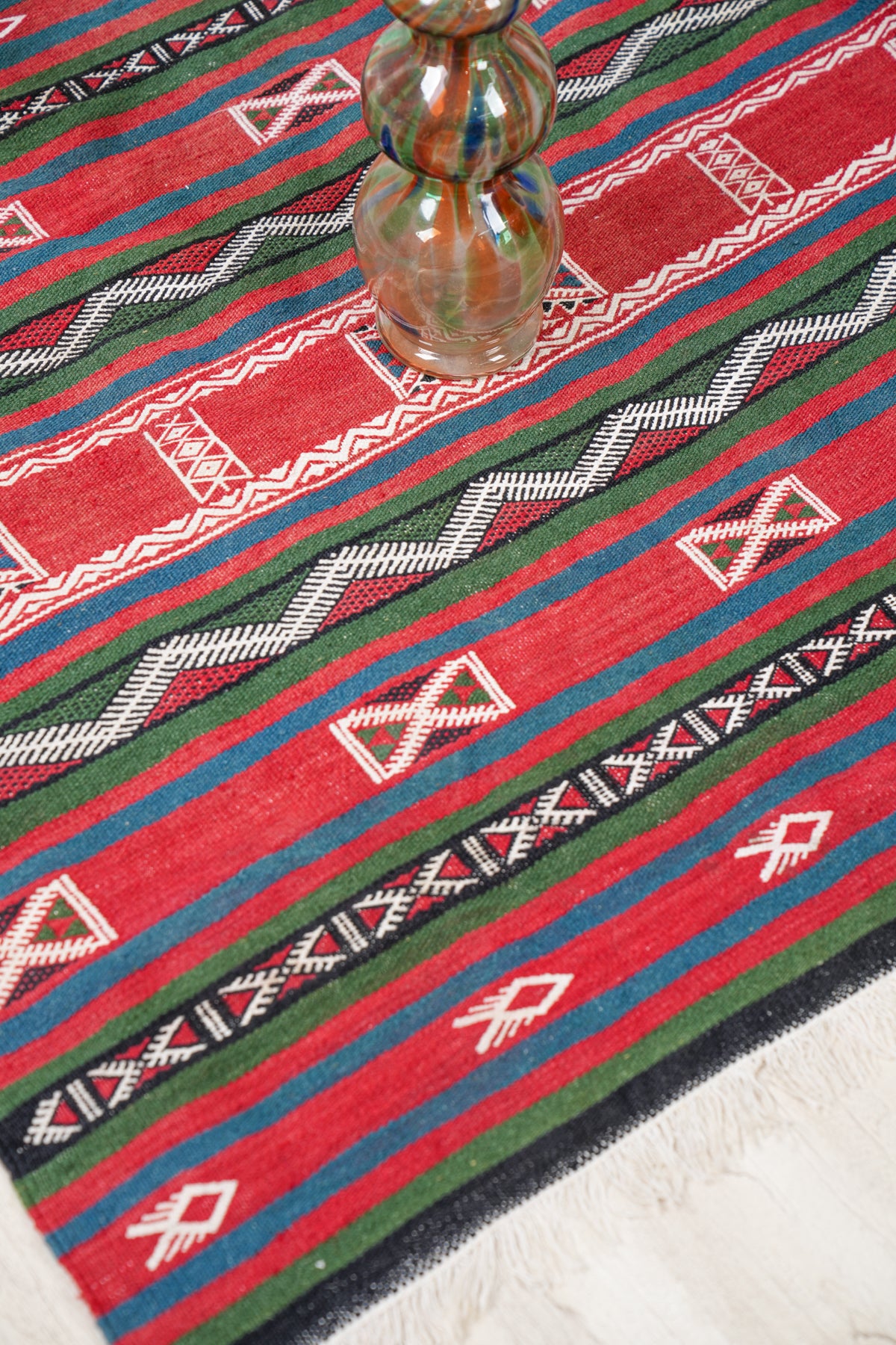 Vintage Tunisian Kilim 3'1" x 3'4"