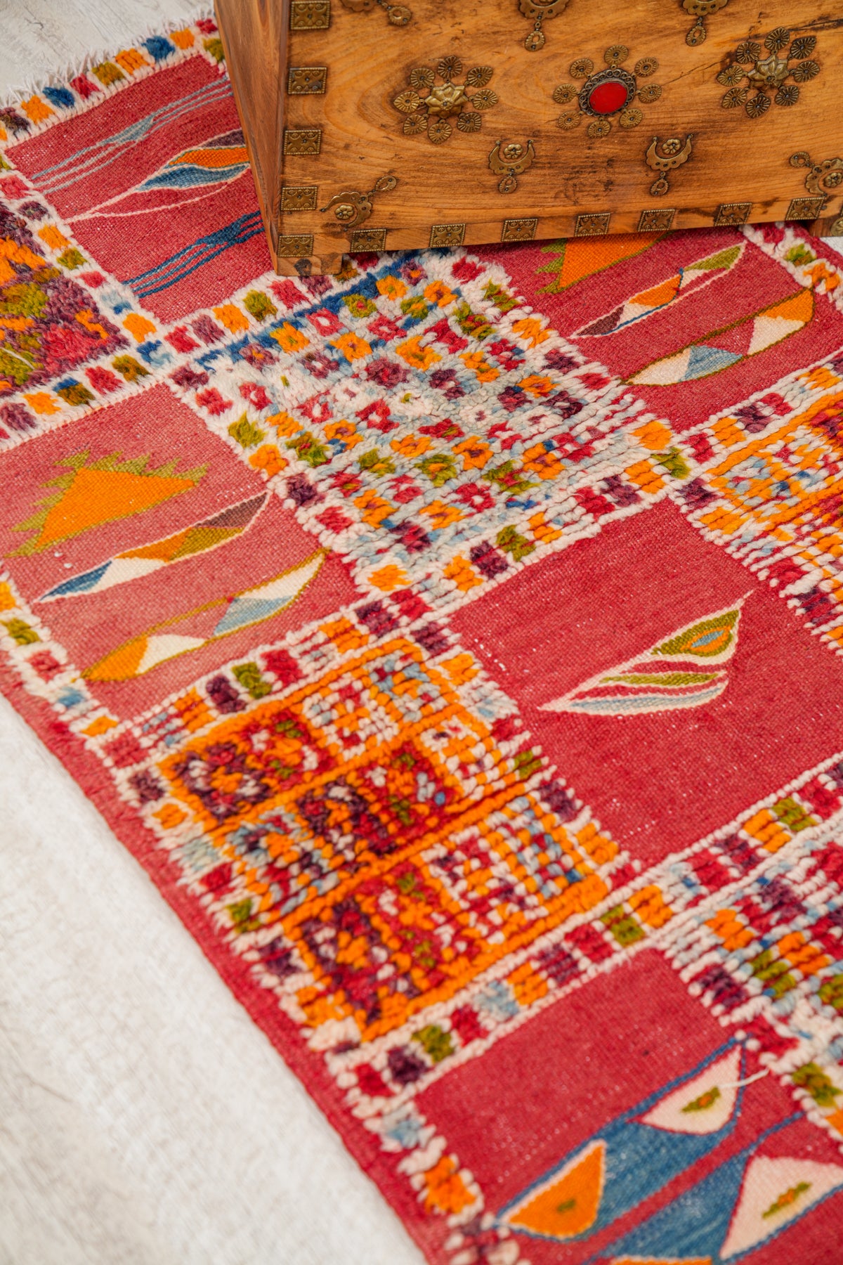 Vintage Moroccan Rug 3'7" x 2'3"