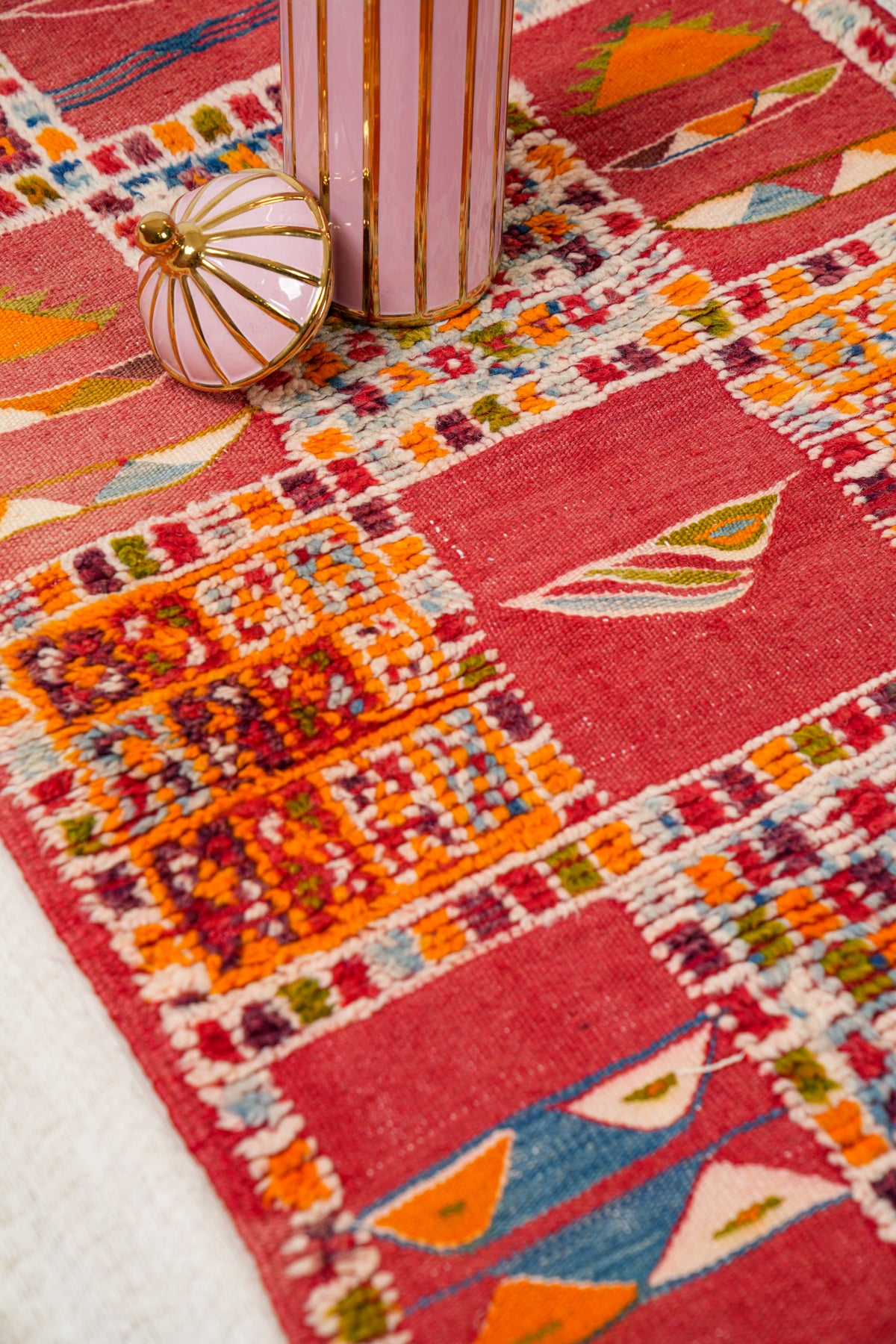 Vintage Moroccan Rug 3'7" x 2'3"