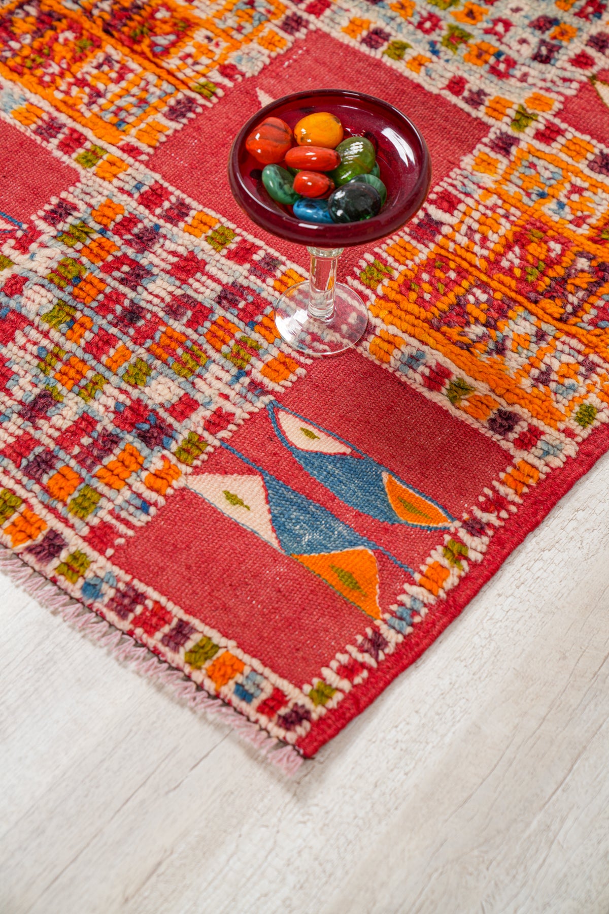 Vintage Moroccan Rug 3'7" x 2'3"