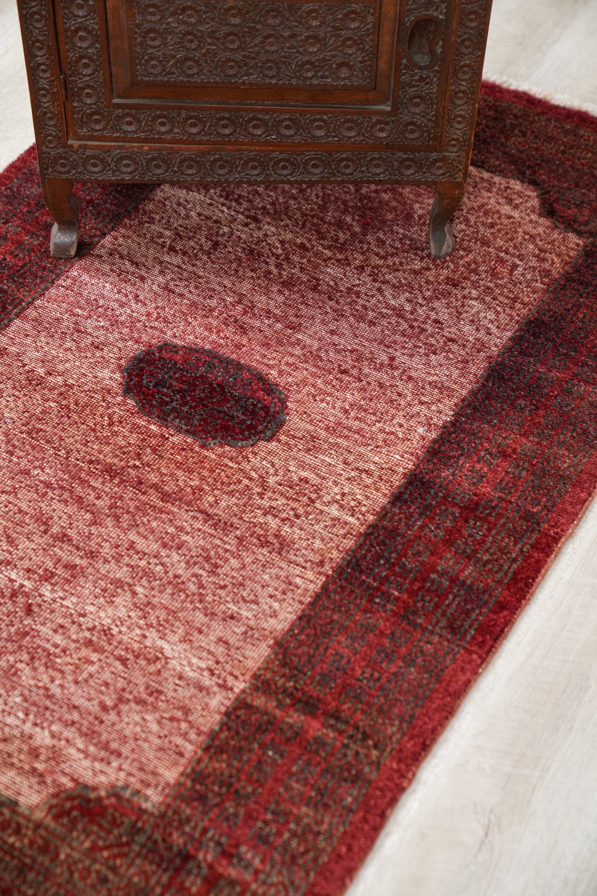Vintage Afghan Gabbah Rug 4' x 2'6"