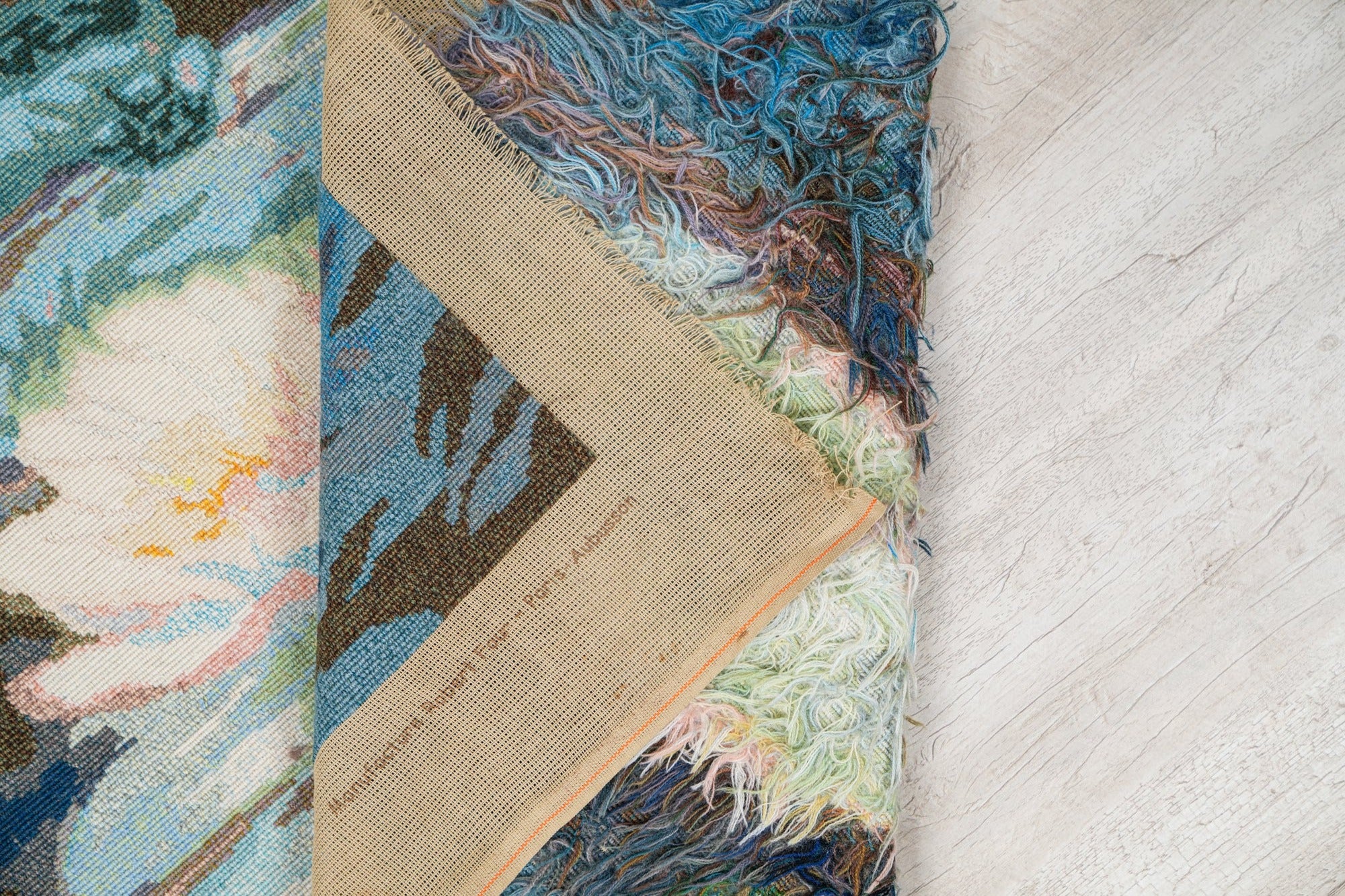 Vintage French Needle Point Tapestry 3'8" x 2'6"