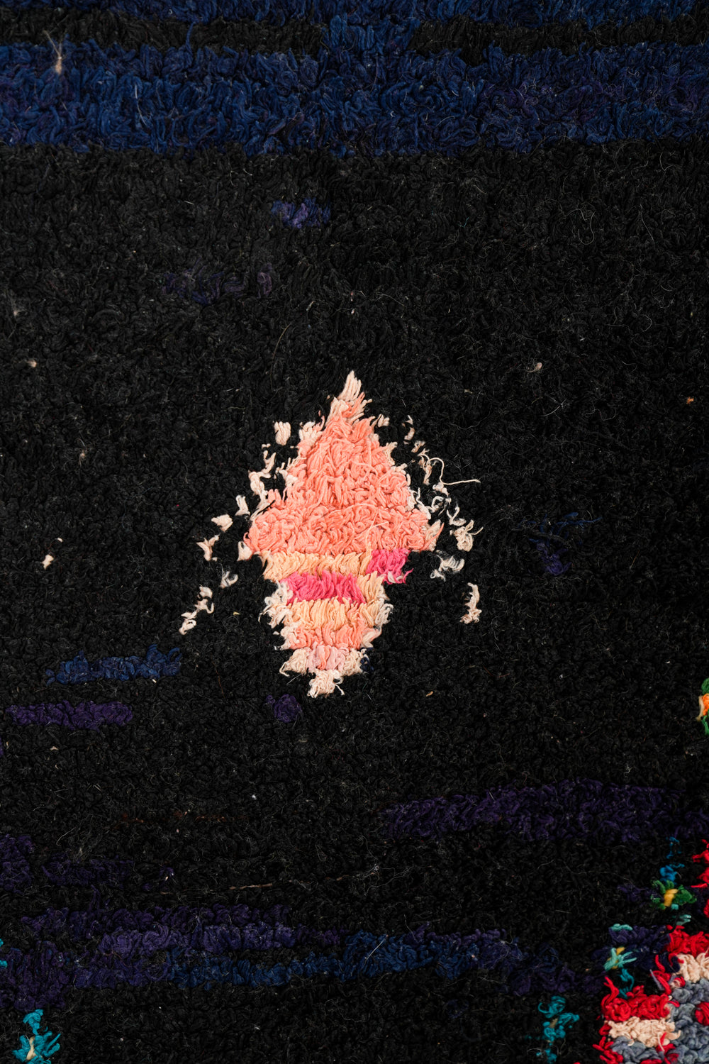 Vintage Moroccan Rag Rug 6'2" x 4'1"