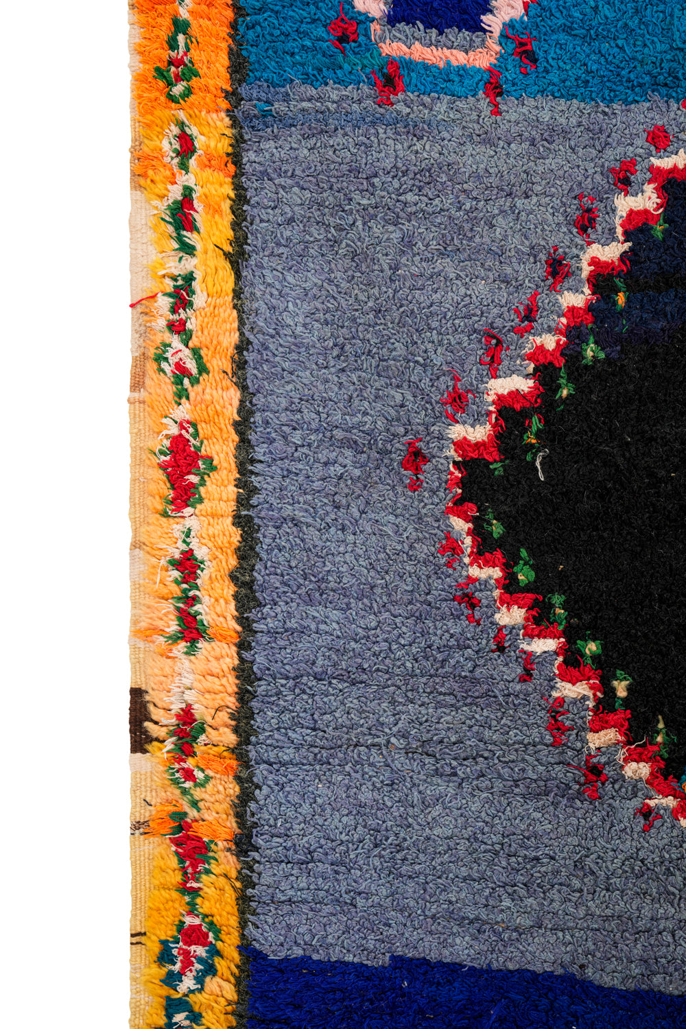 Vintage Moroccan Rag Rug 6'2" x 4'1"