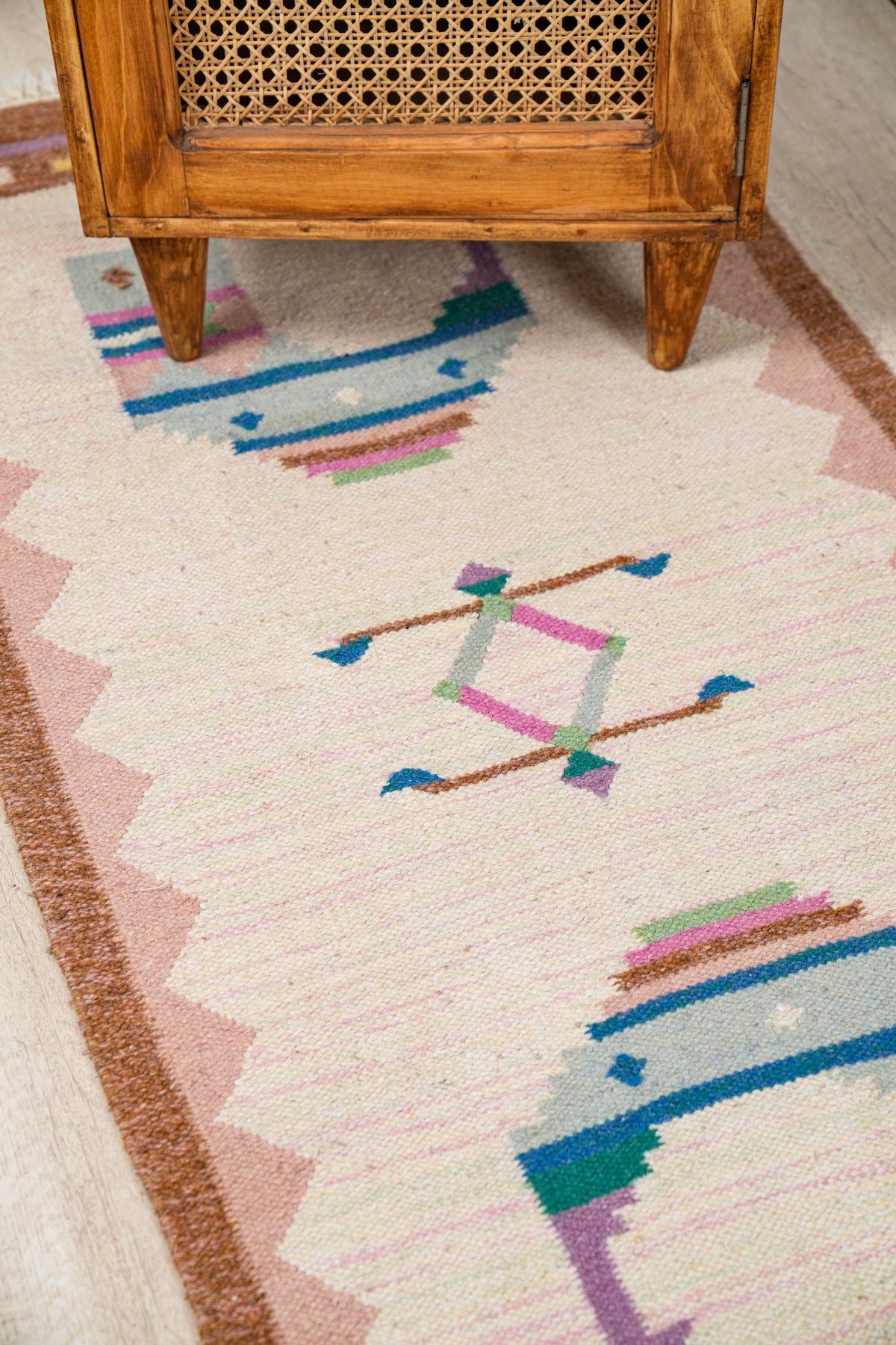 Vintage Scandinavian Kilim 4'5" x 2'2"