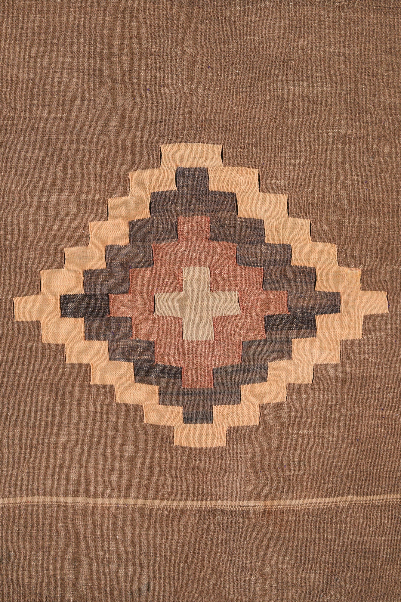 Vintage Turkmenistan Sofreh Kilim 4' x 4'