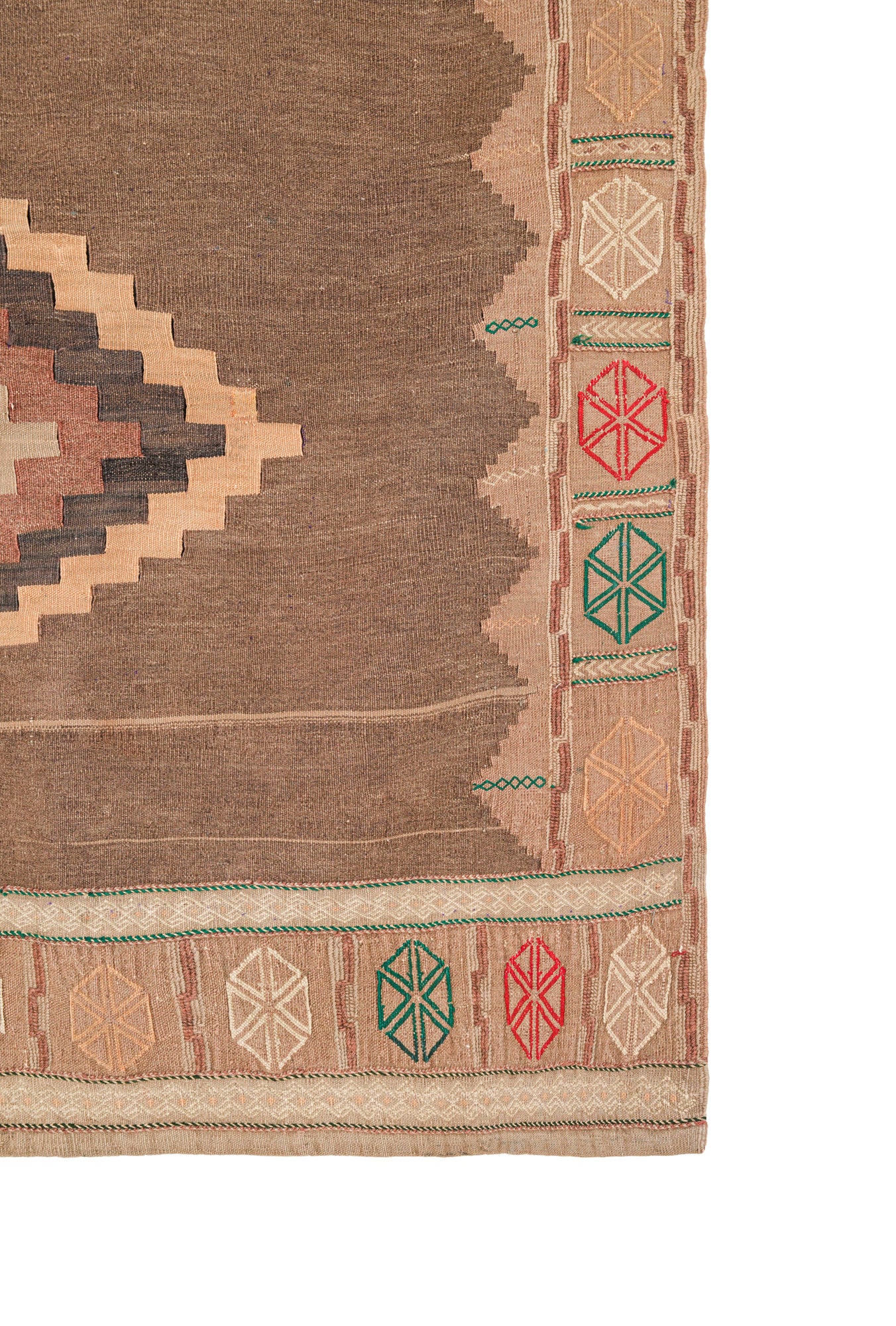 Vintage Turkmenistan Sofreh Kilim 4' x 4'