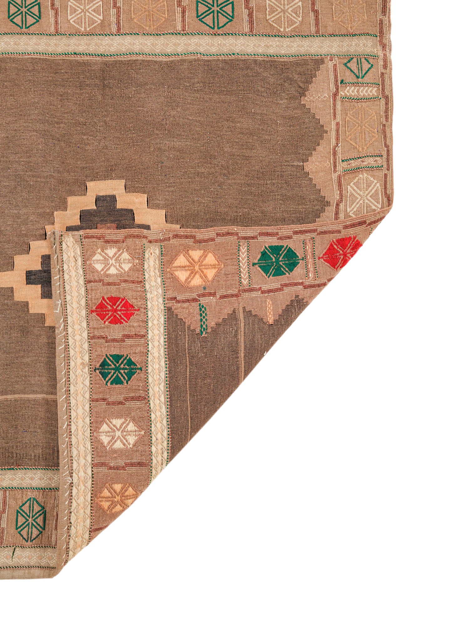 Vintage Turkmenistan Sofreh Kilim 4' x 4'