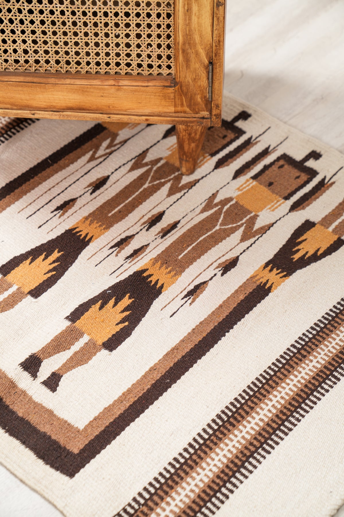 Vintage Navajo Yei kilim 3'3" x 2'7"