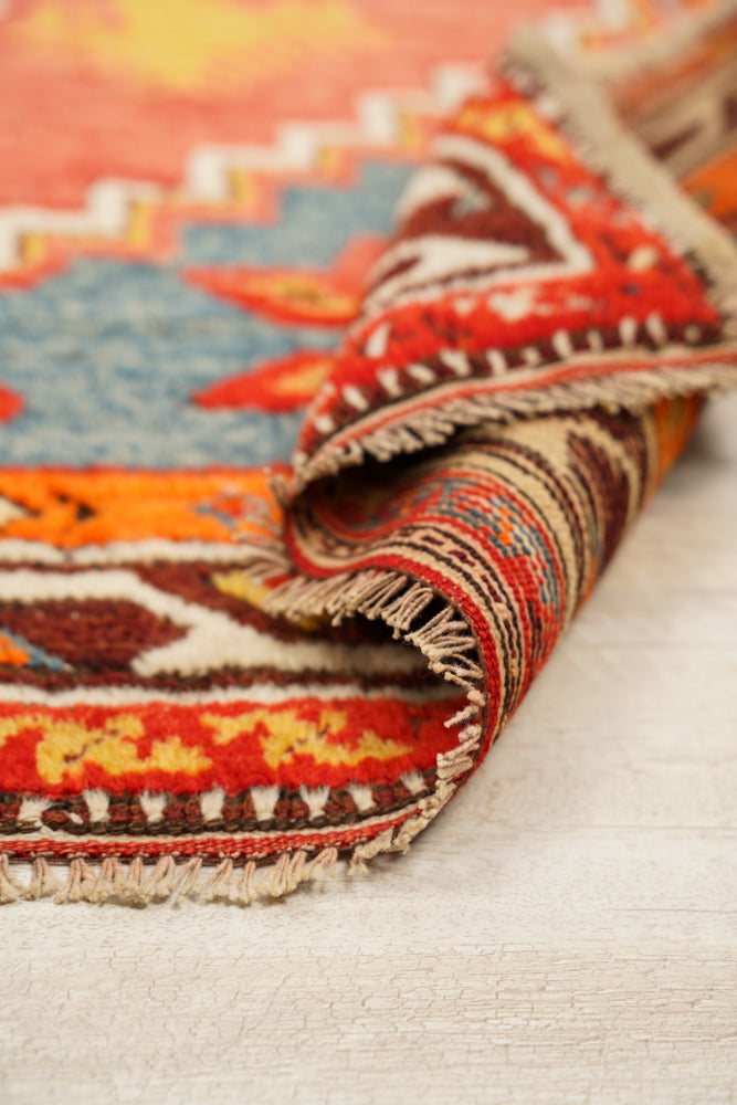 Antique Anatolian Dazkiri Tribal Rug 4'3" x 3'2"