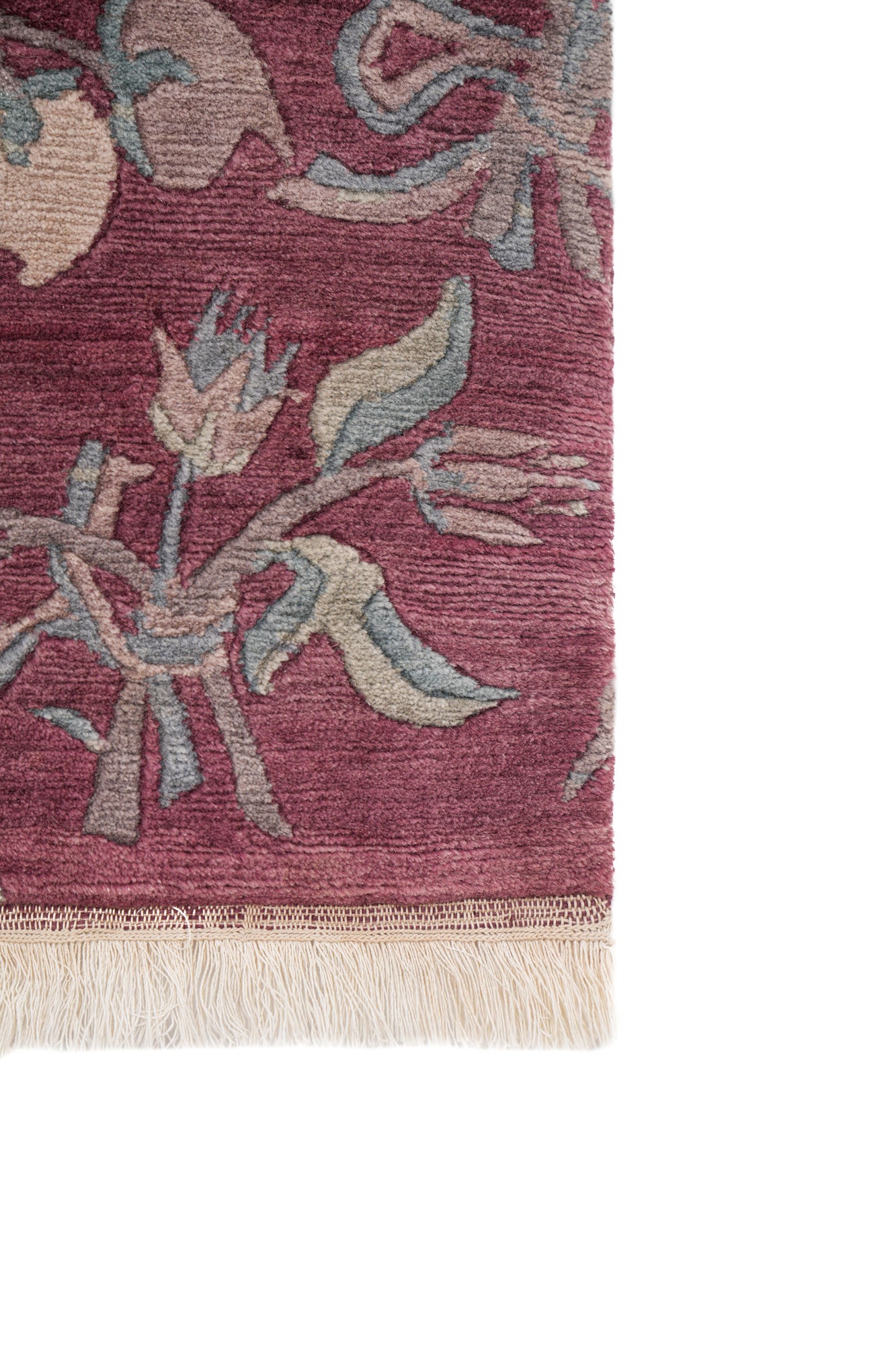 Vintage Tibetan floral rug 3'2" x 2'1"