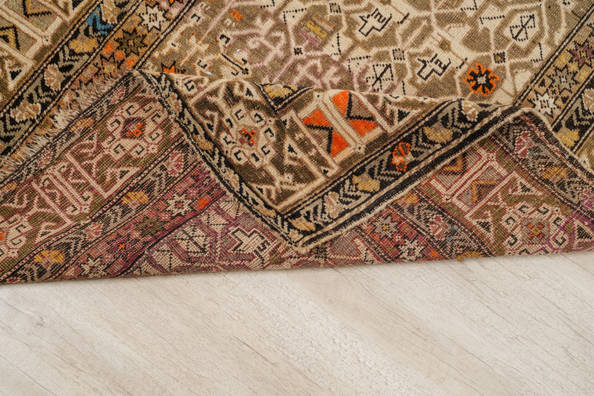 Antique Caucasian Shirvan Rug 4'7" x 3'7"