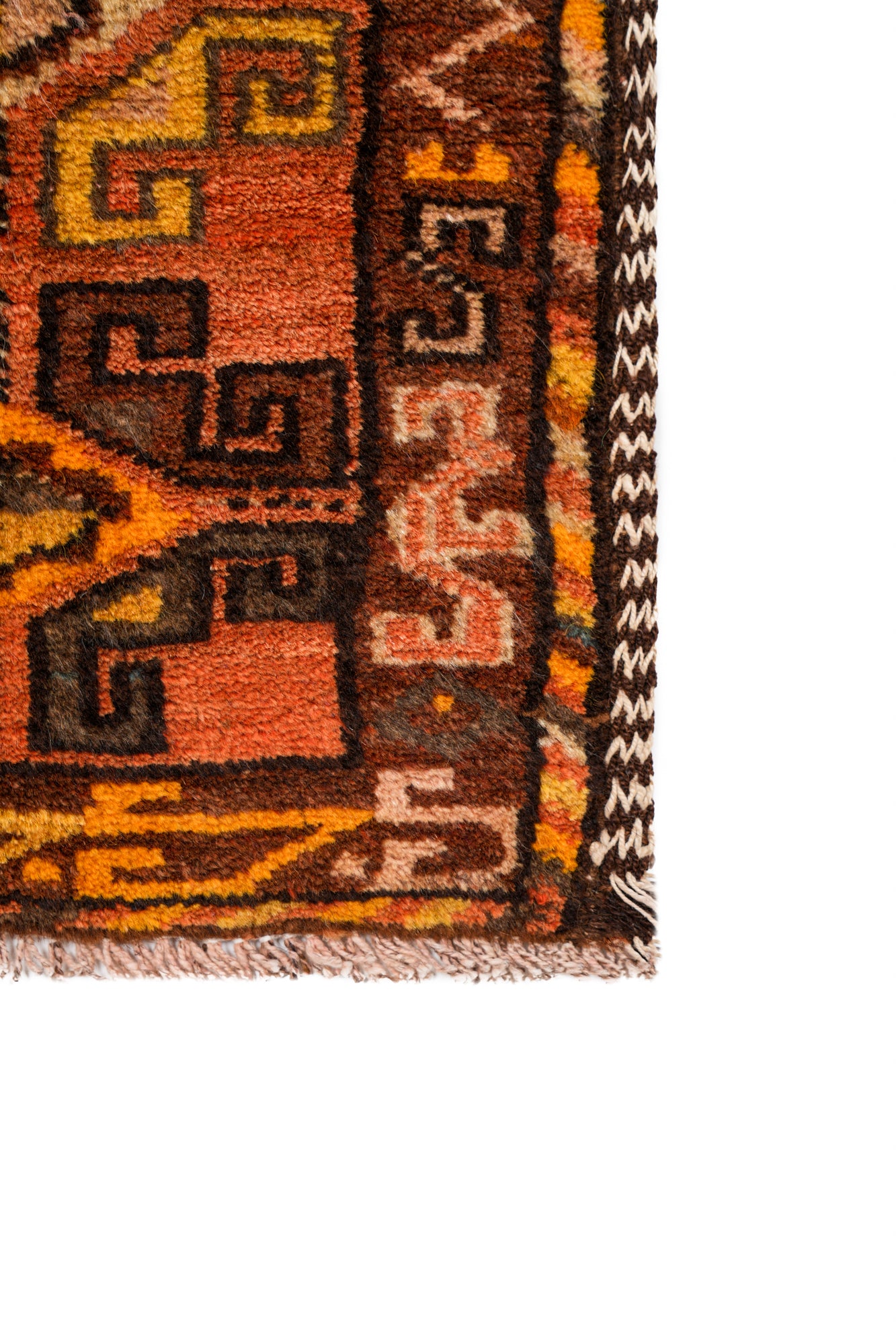 Vintage Turkish Tribal rug 3'2" x 1'3"