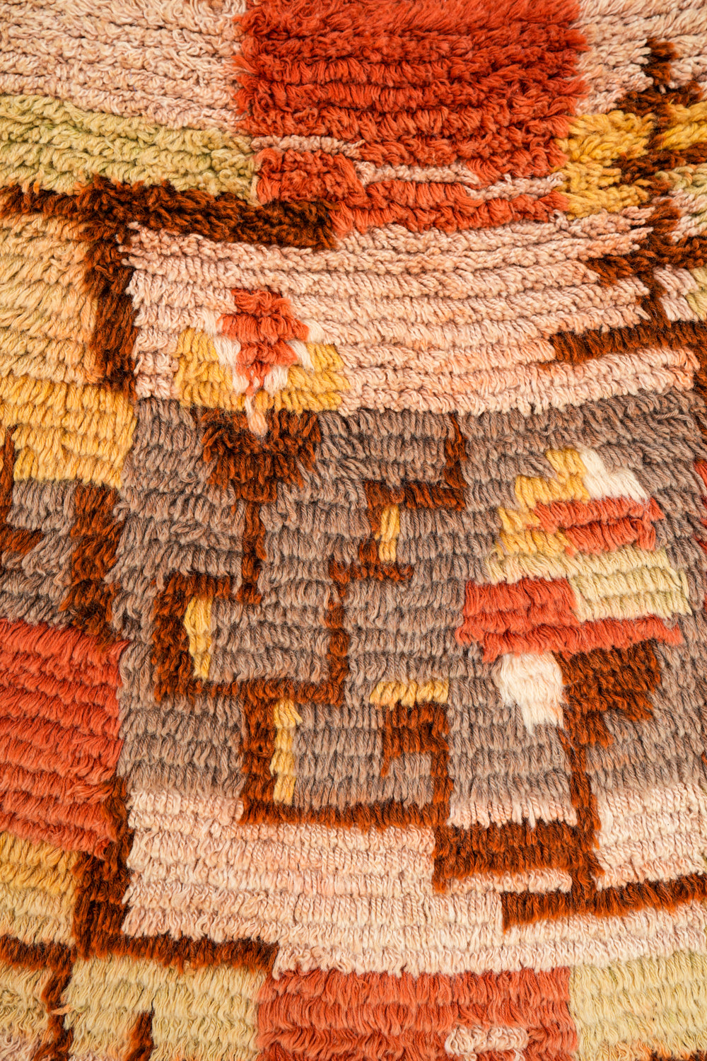 Vintage Finnish Rya Rug 2' x 1'9"