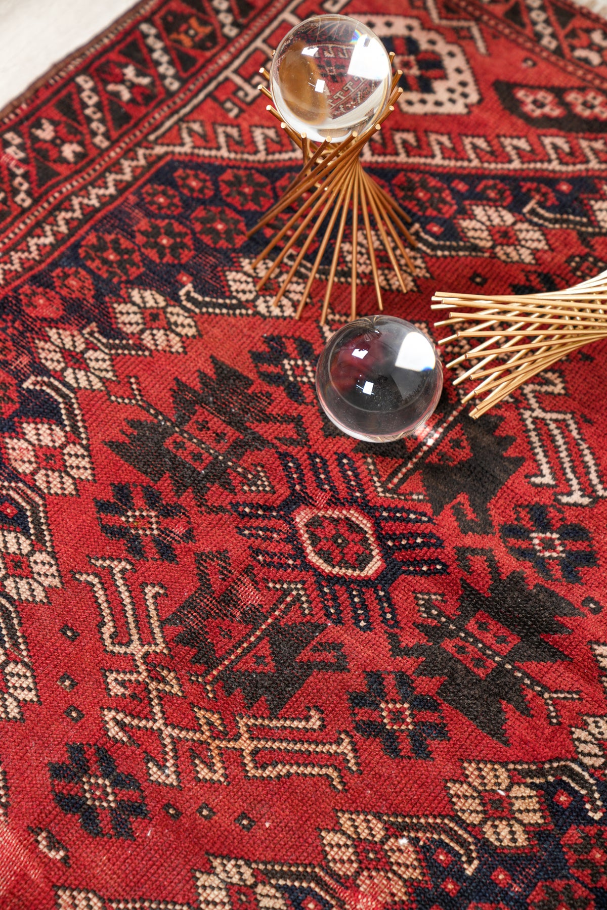 Antique Turkish Bergama Rug 3'3" x 2'9"