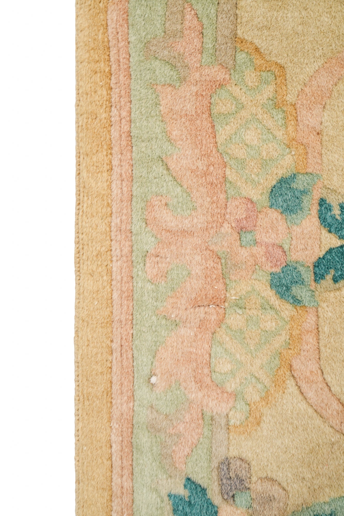 Vintage Oriental floral Rug 4' x 2'3"