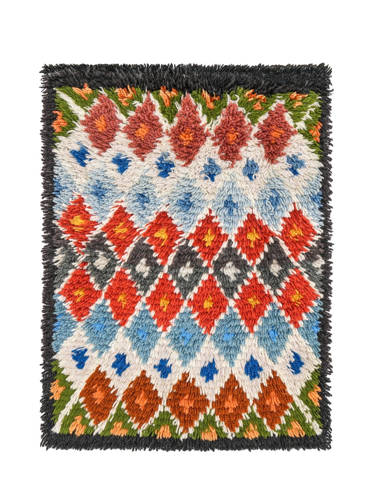 Vintage Scandinavian Rya Rug 2'4" x 1'9"