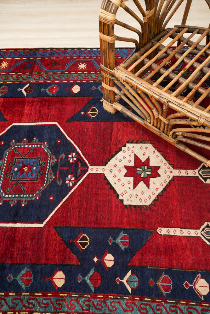 Antique Caucasian Kazak Rug 8'3" x 5'3"