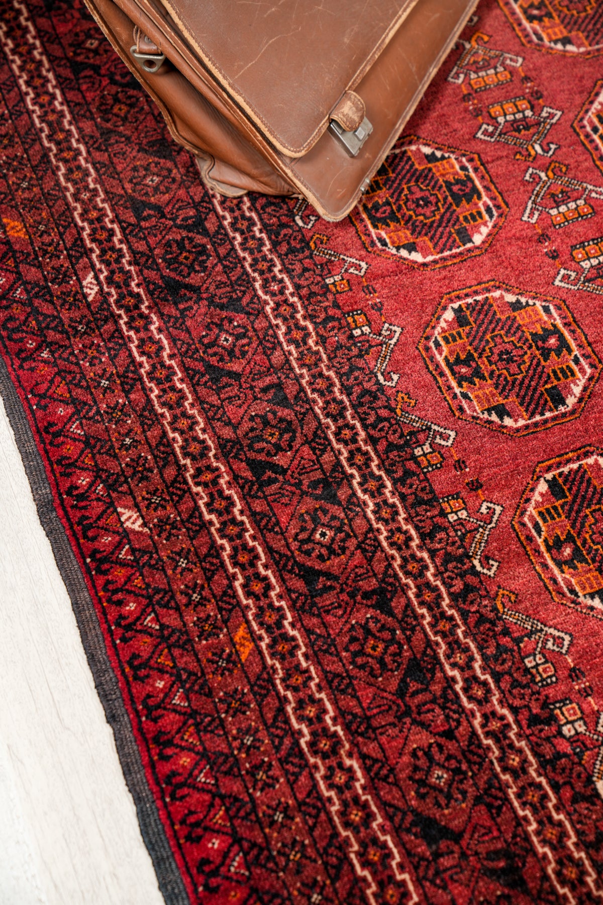 Vintage Turkmen Tekke Rug 6'4" x 3'8"