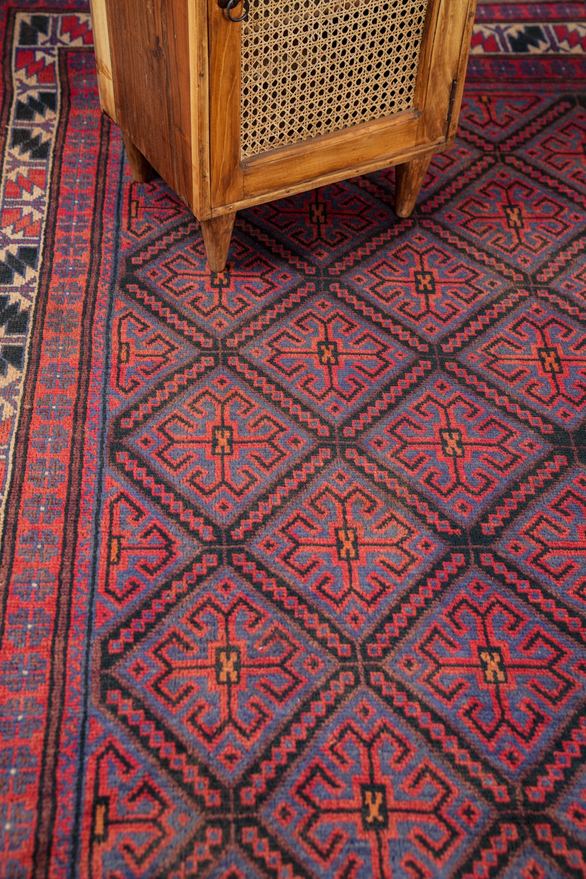 Vintage tribal Turkmen Rug 7'2" x 5'