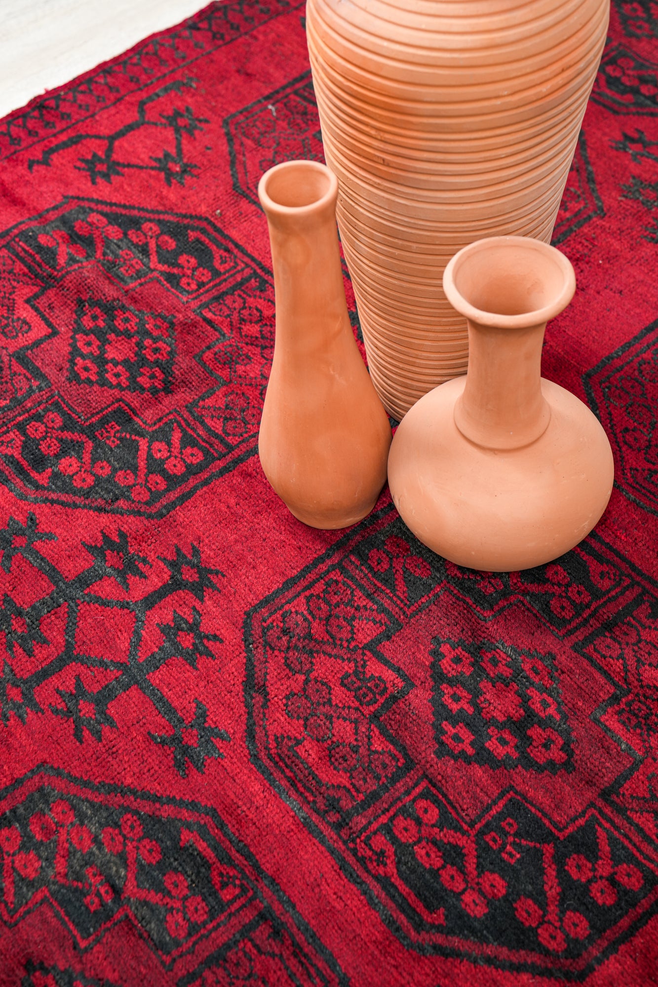 Vintage Turkoman Ersari Rug 7'9" x 5'