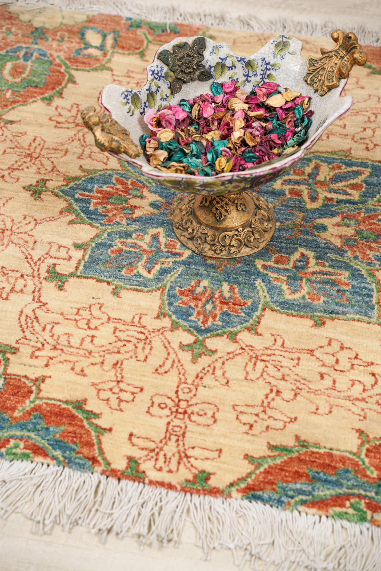 Vintage Afghan Chobi Rug 2'10" x 3'1"