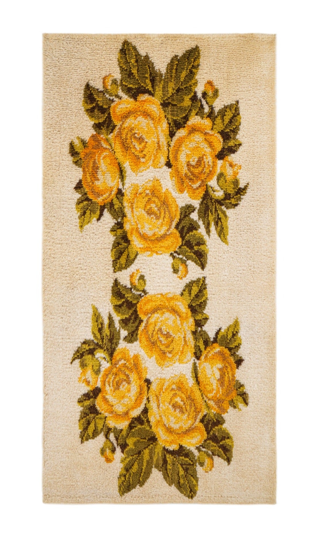 Vintage Scandinavian Rya Rug 4'7" x 2'4"