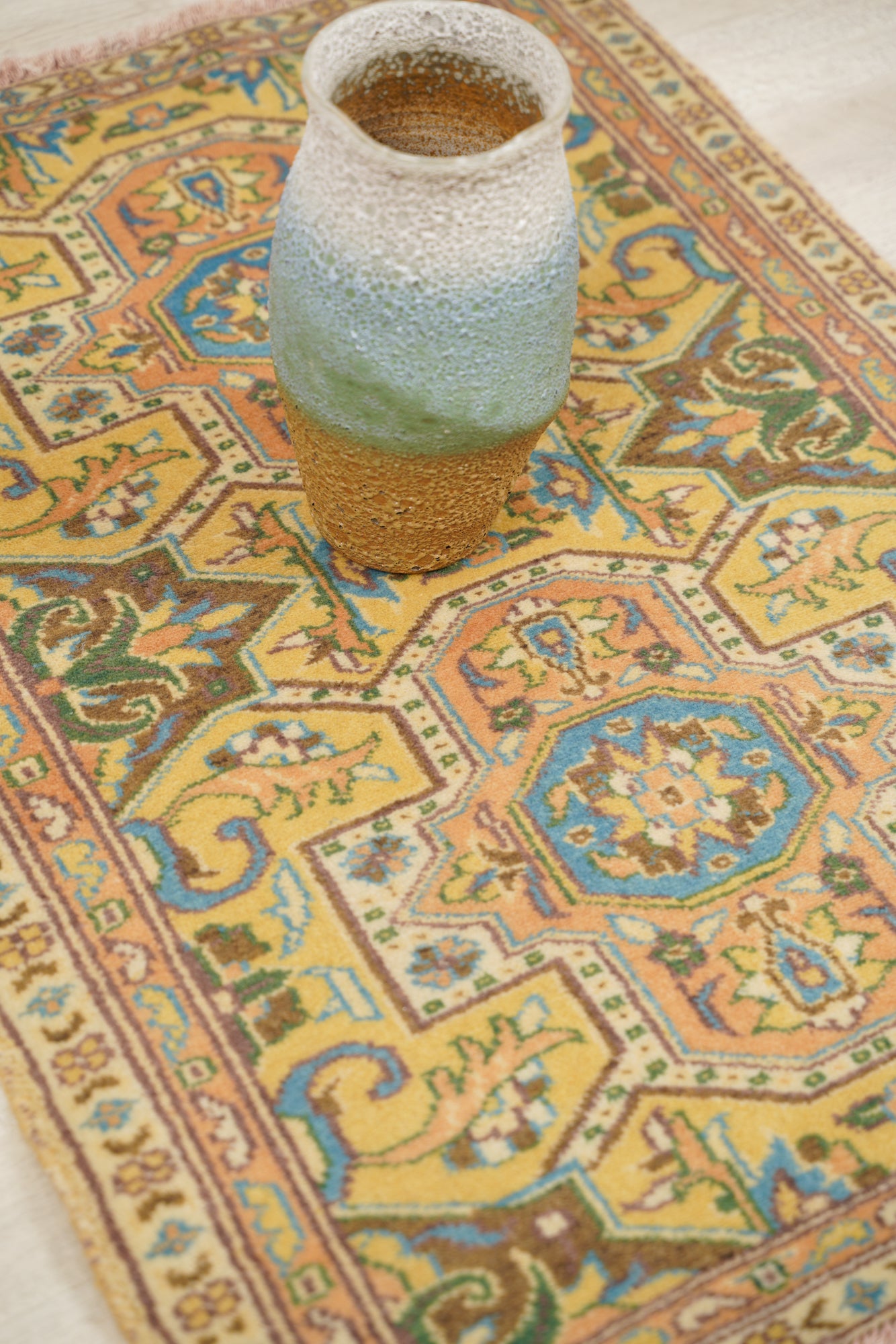 Vintage Kashmiri Rug 2'10" x 2'1"