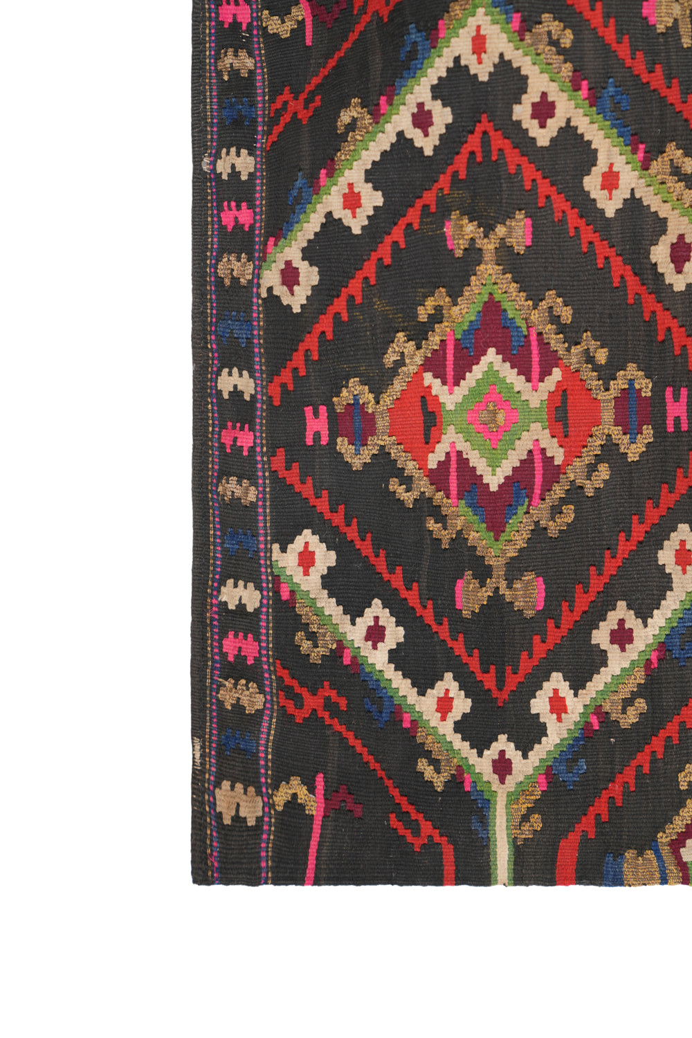 Vintage Macedonian Futa Textile 1'10" x 2'