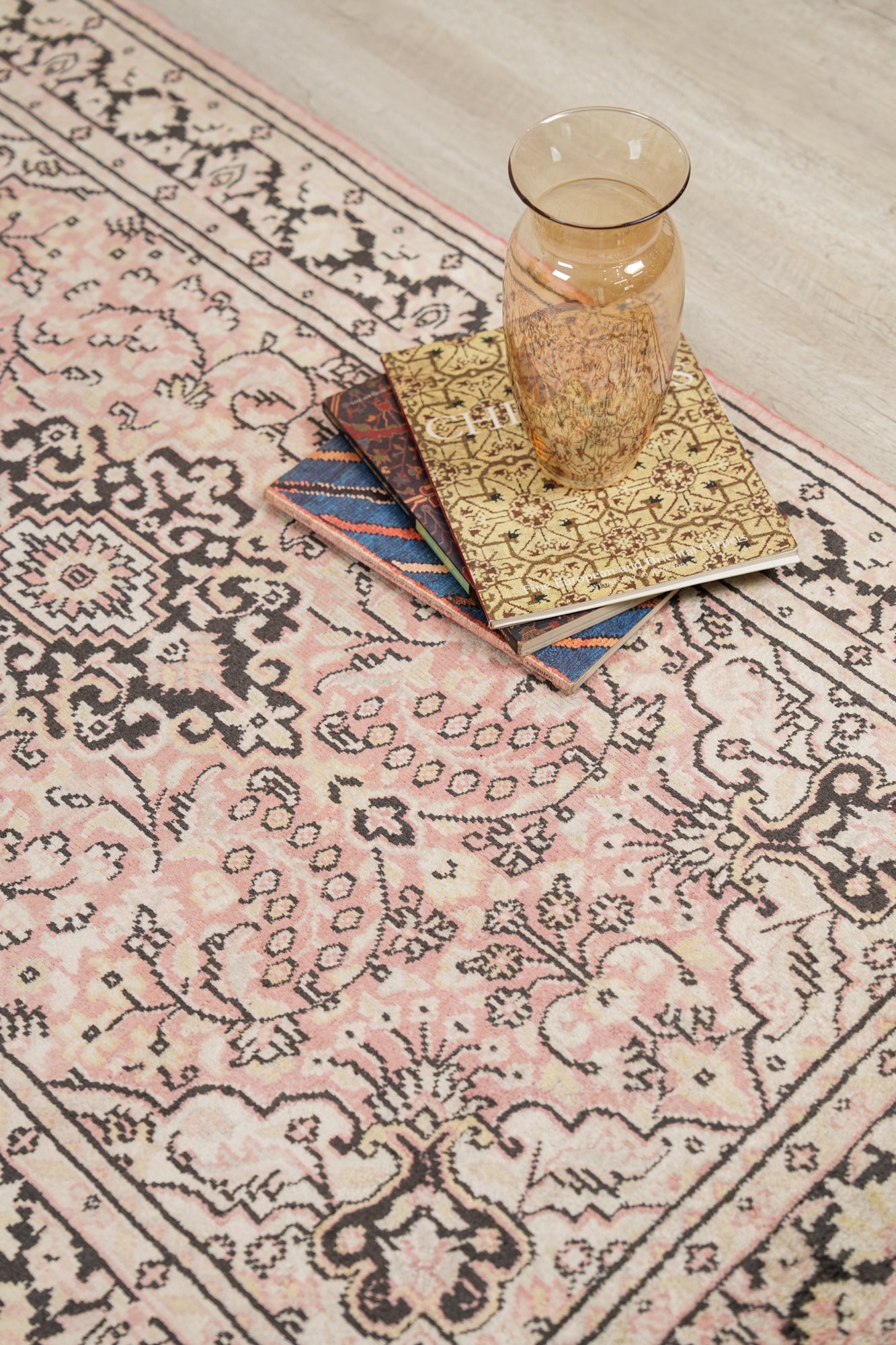 Vintage Kashmiri Silk Rug 4'10" x 2'10"