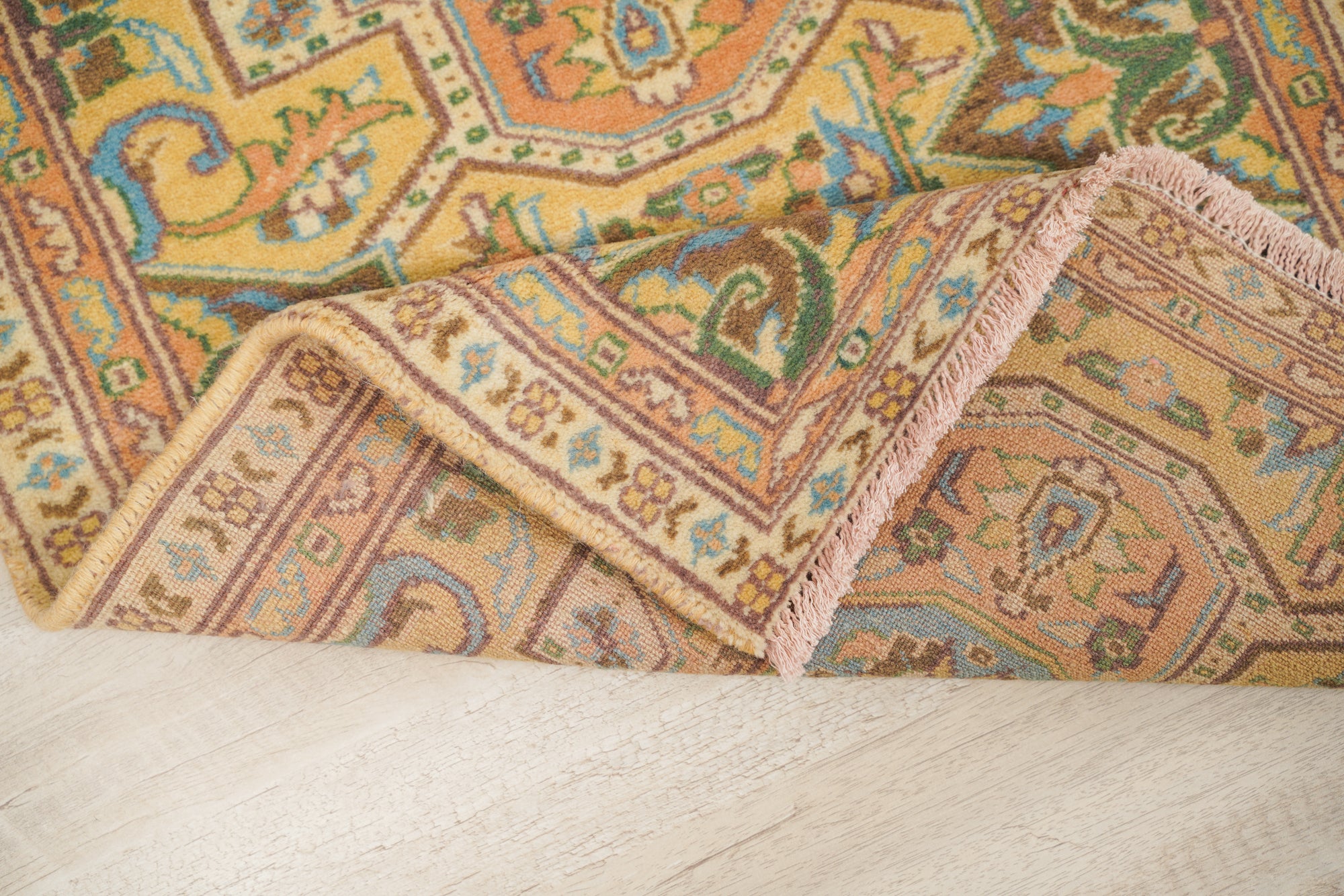 Vintage Kashmiri Rug 2'10" x 2'1"