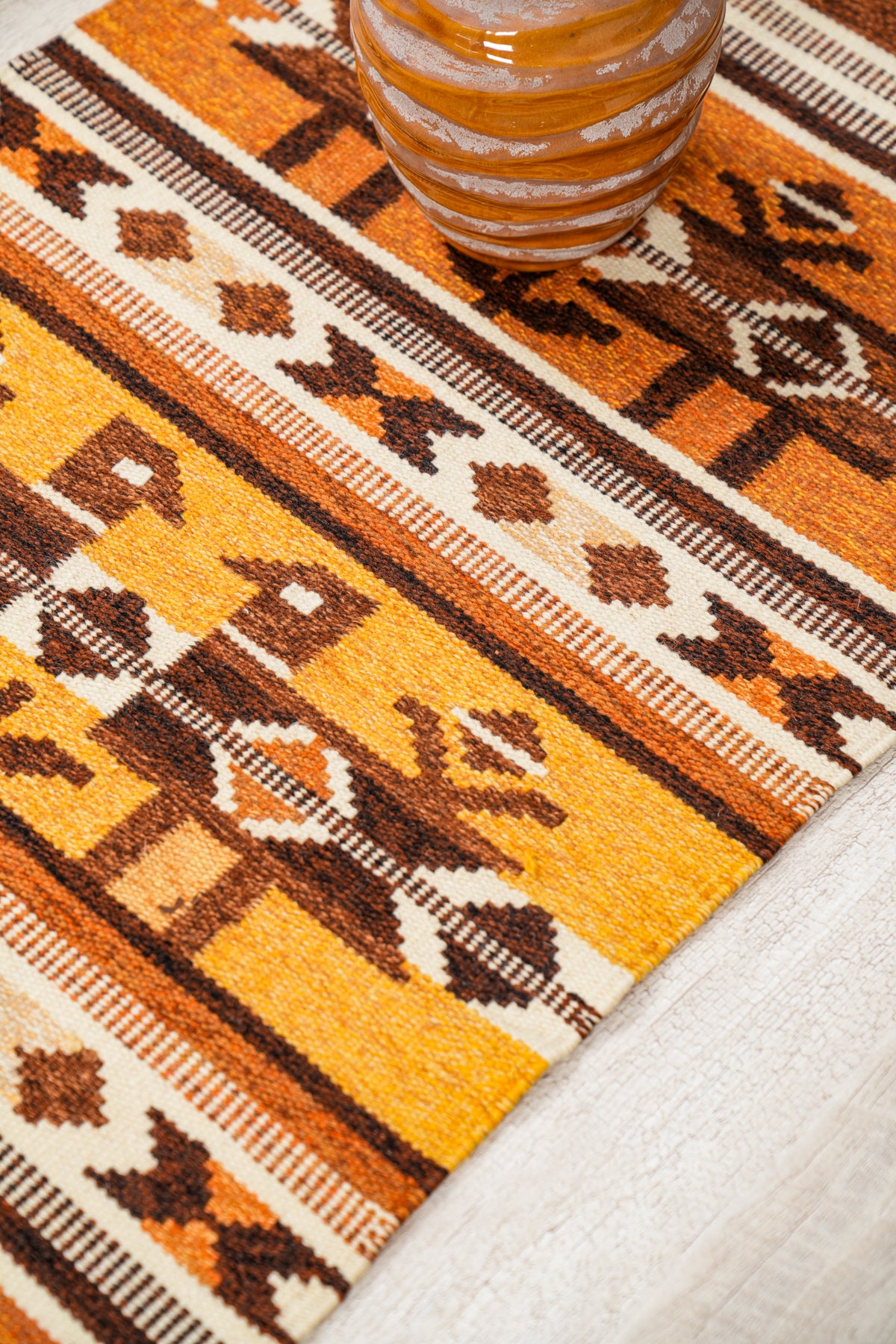 VINTAGE SCANDINAVIAN TAPESTRY 3'10" x 1'10"