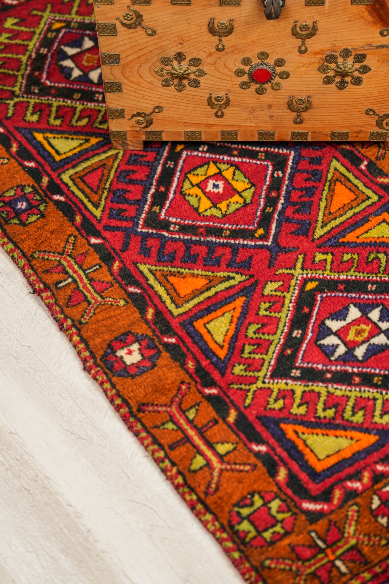 Vintage Turkish Taspinar Rug 4'2" x 2'