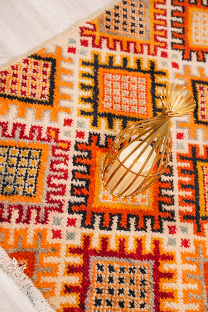 Vintage Moroccan Rug 4'1" x 2'7"
