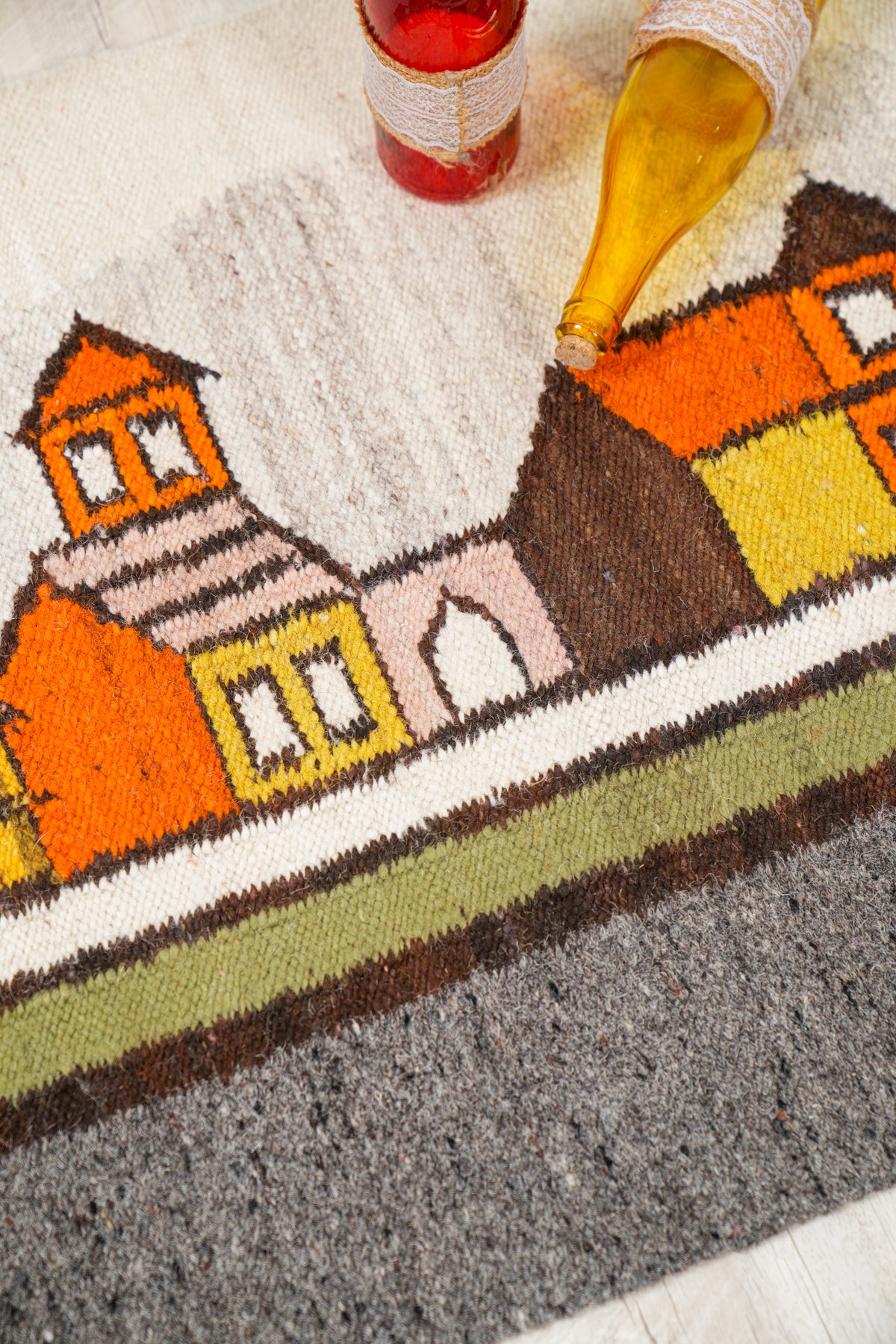 Vintage Polish landscape Tapestry 3'2" x 2'1"