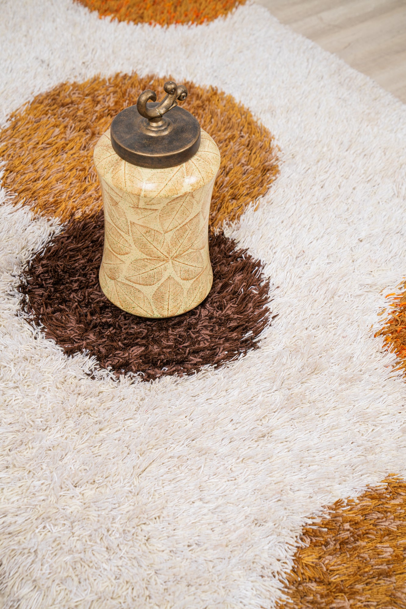 Vintage Scandinavian Shaggy Rya Rug 5'10" x 4'
