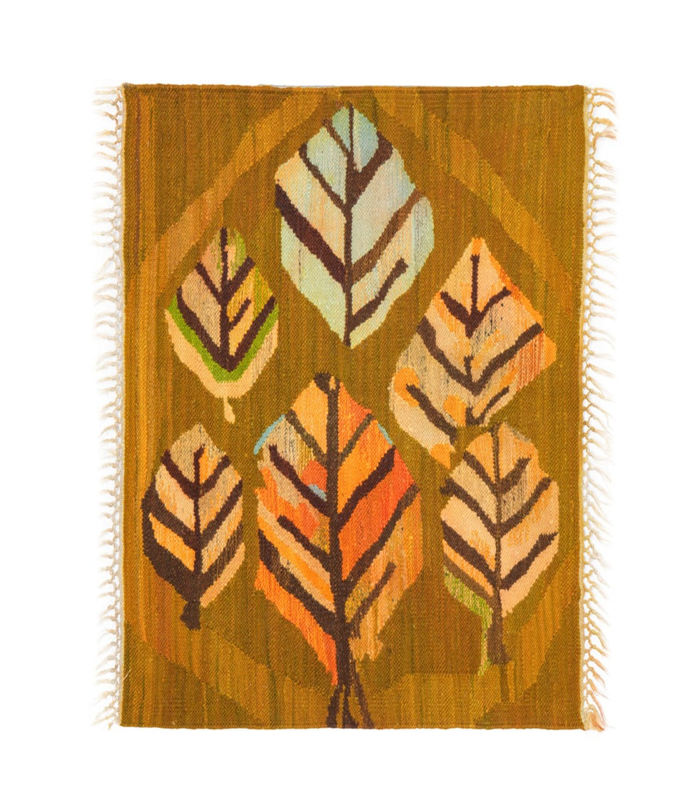 Vintage Scandinavian Tapestry 3'2" x 2'3"