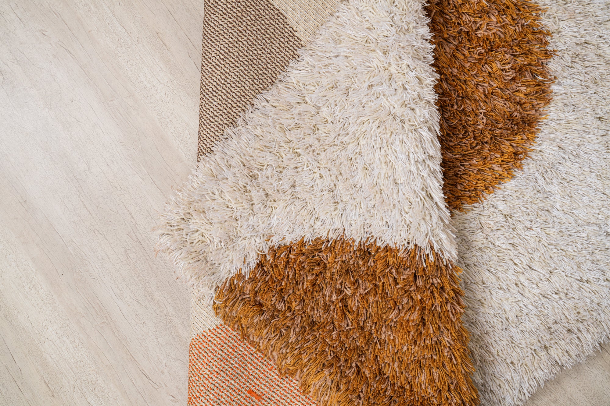 Vintage Scandinavian Shaggy Rya Rug 5'10" x 4'