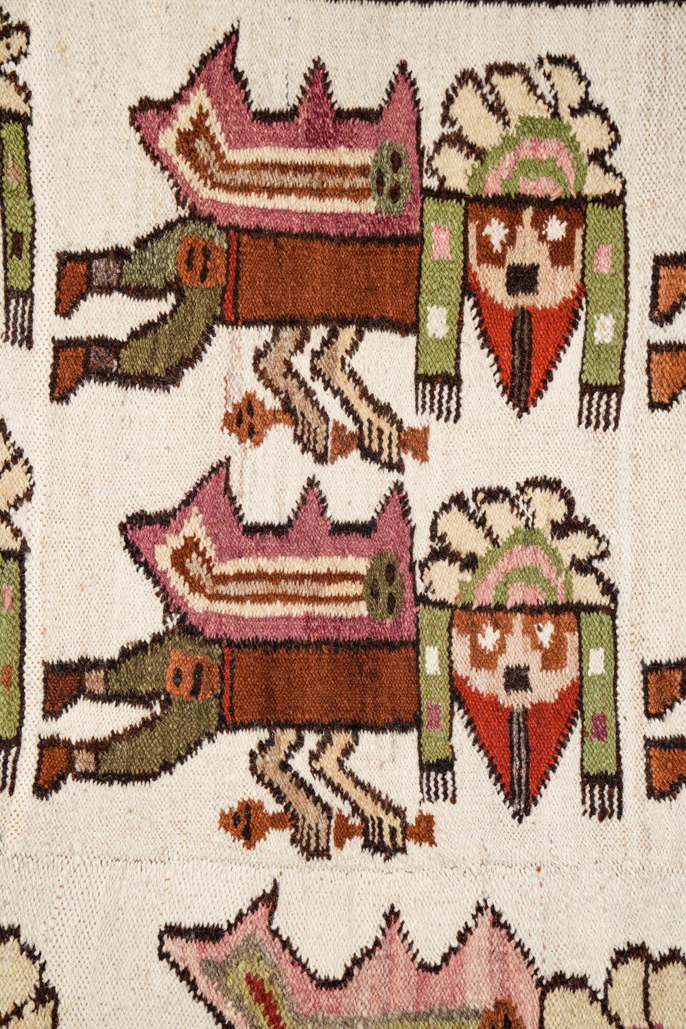 Vintage South American Kilim 4'7" x 3'9"