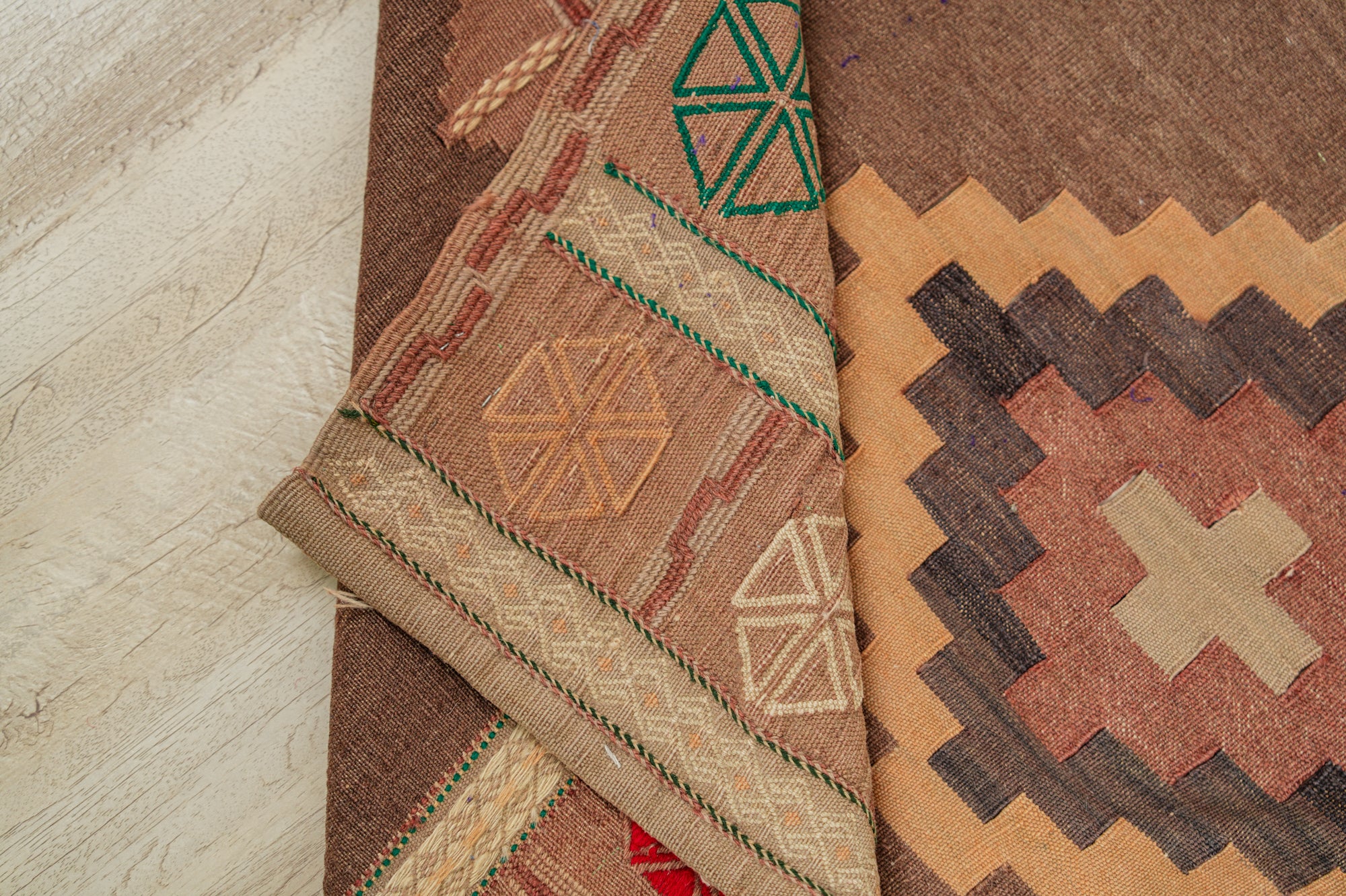 Vintage Turkmenistan Sofreh Kilim 4' x 4'