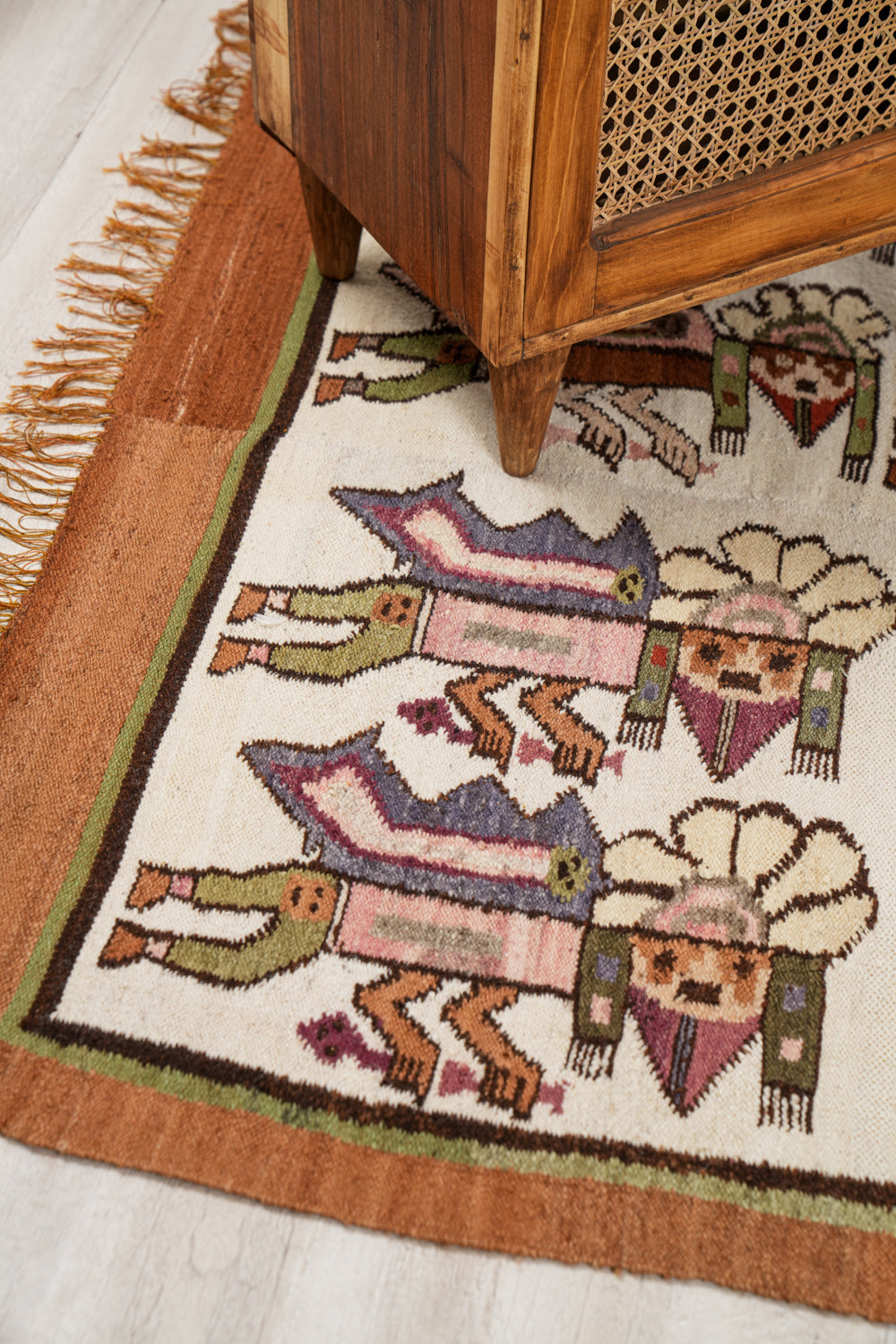 Vintage South American Kilim 4'7" x 3'9"