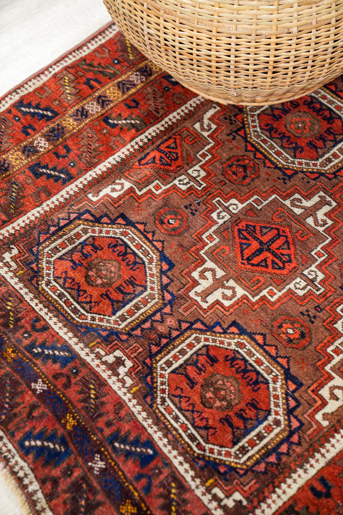 Antique Baloch Rug 6'7" x 3'9"
