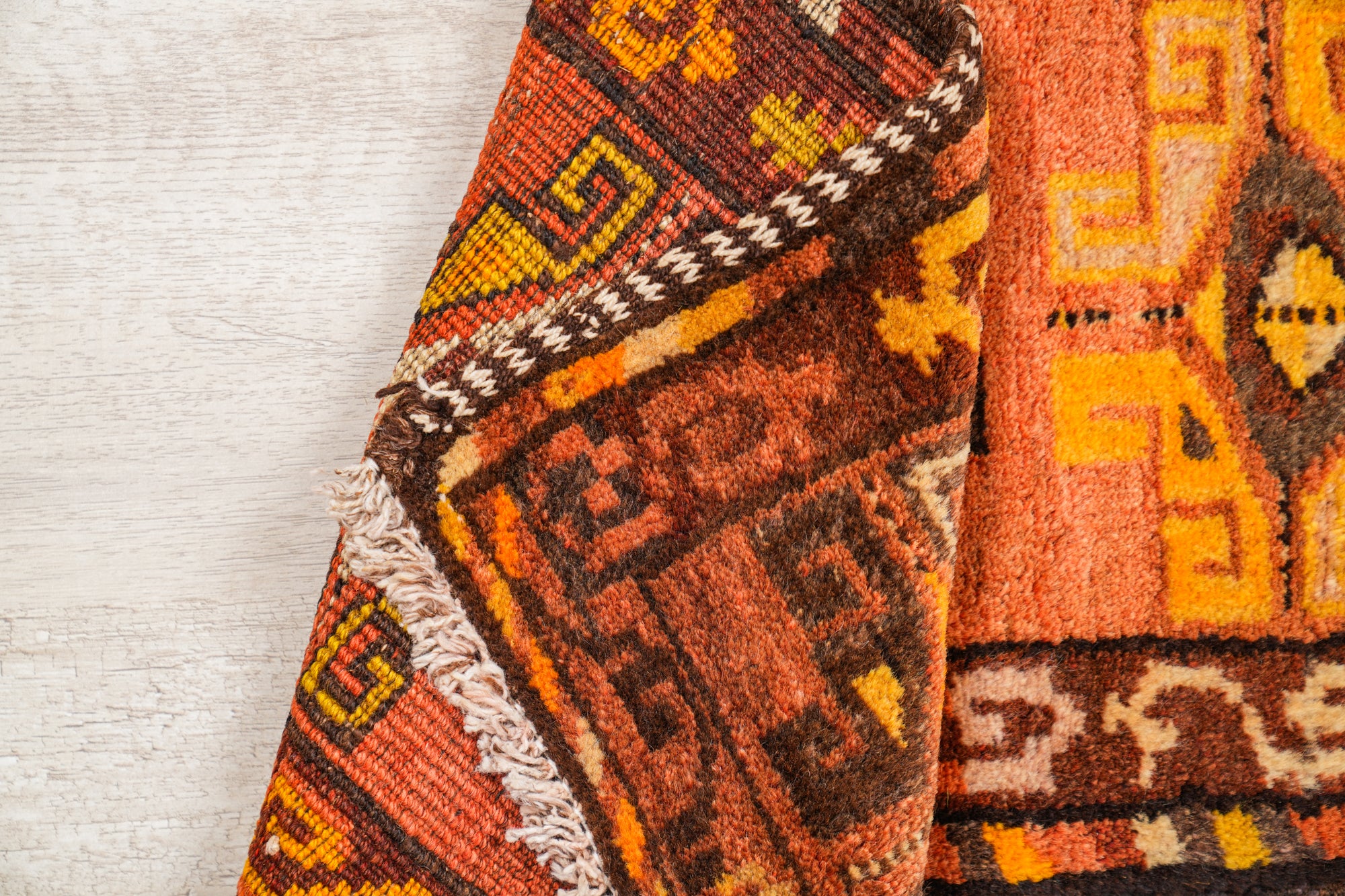 Vintage Turkish Tribal rug 3'2" x 1'3"