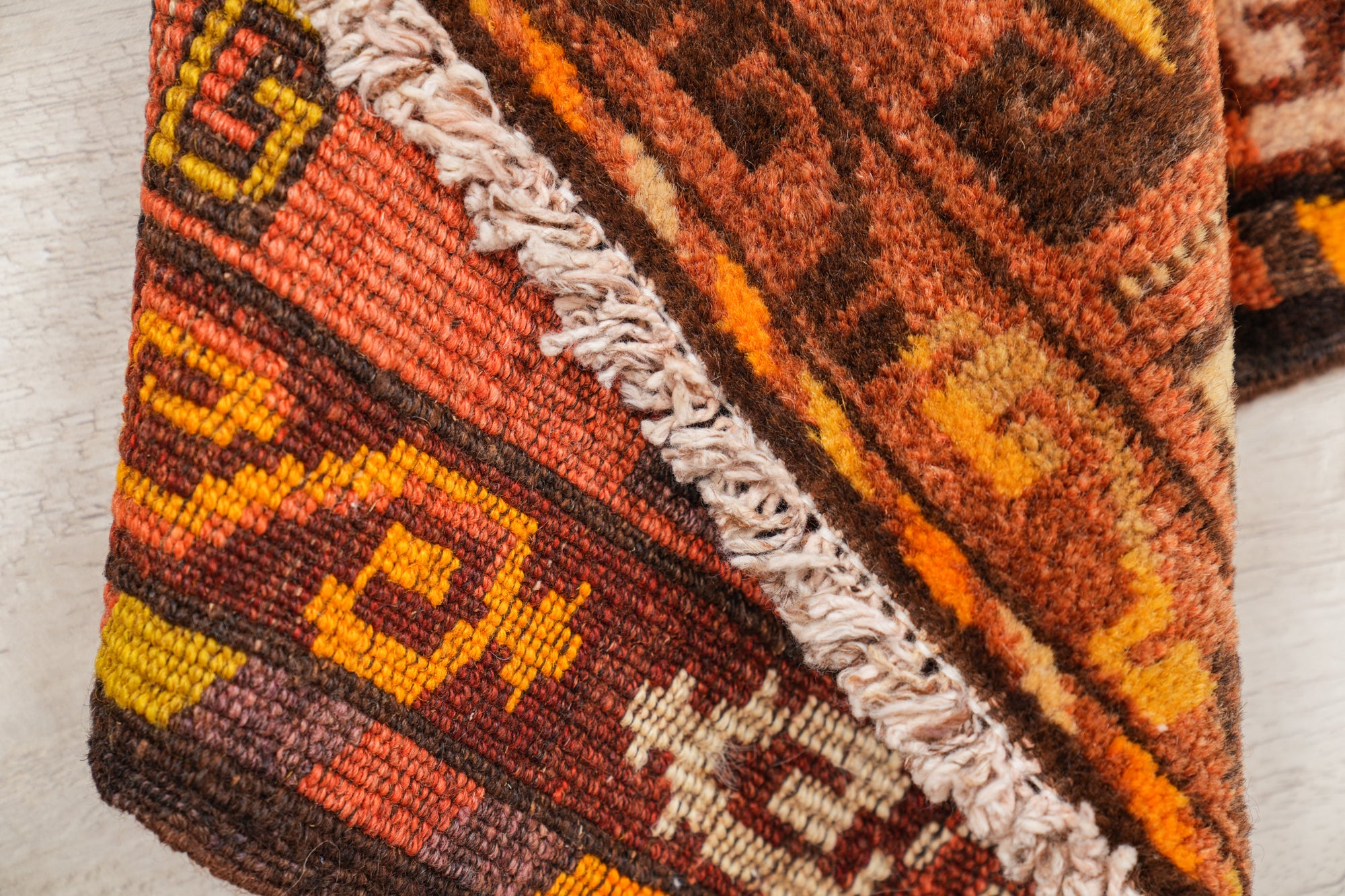 Vintage Turkish Tribal rug 3'2" x 1'3"