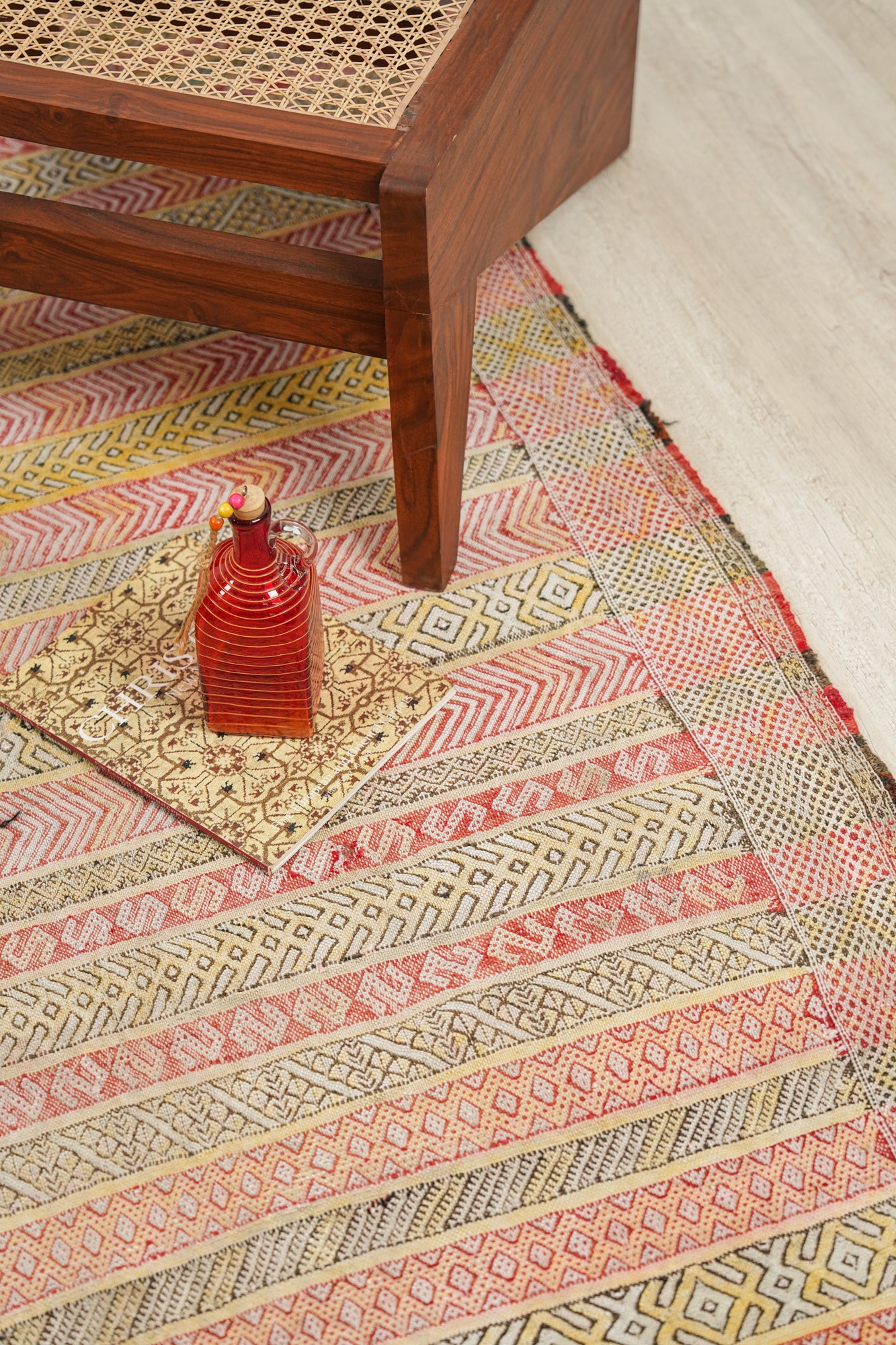 Vintage Moroccan Berber Kilim 6'8" X 3'7"