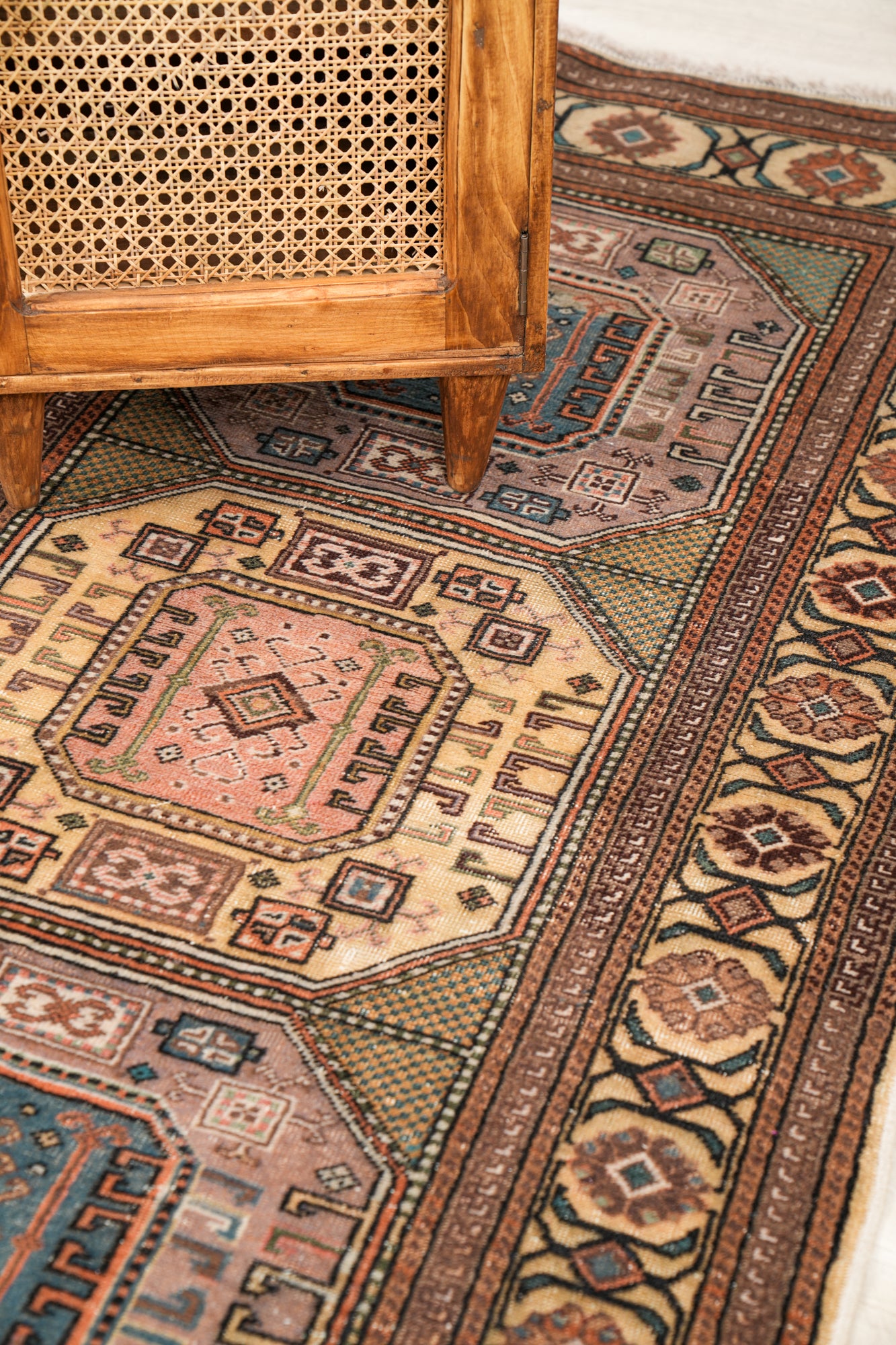 Vintage Turkish Shirvan Rug 5'10" x 3'2"