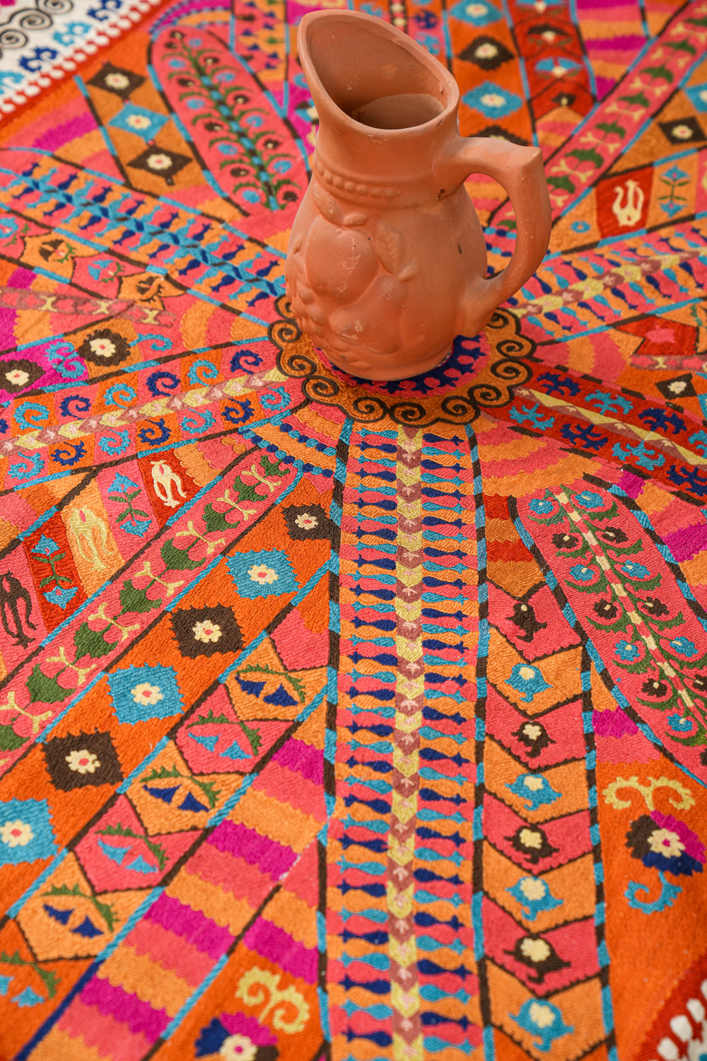 Vintage Uzbek Suzani Textle 5'5" x 4'1"