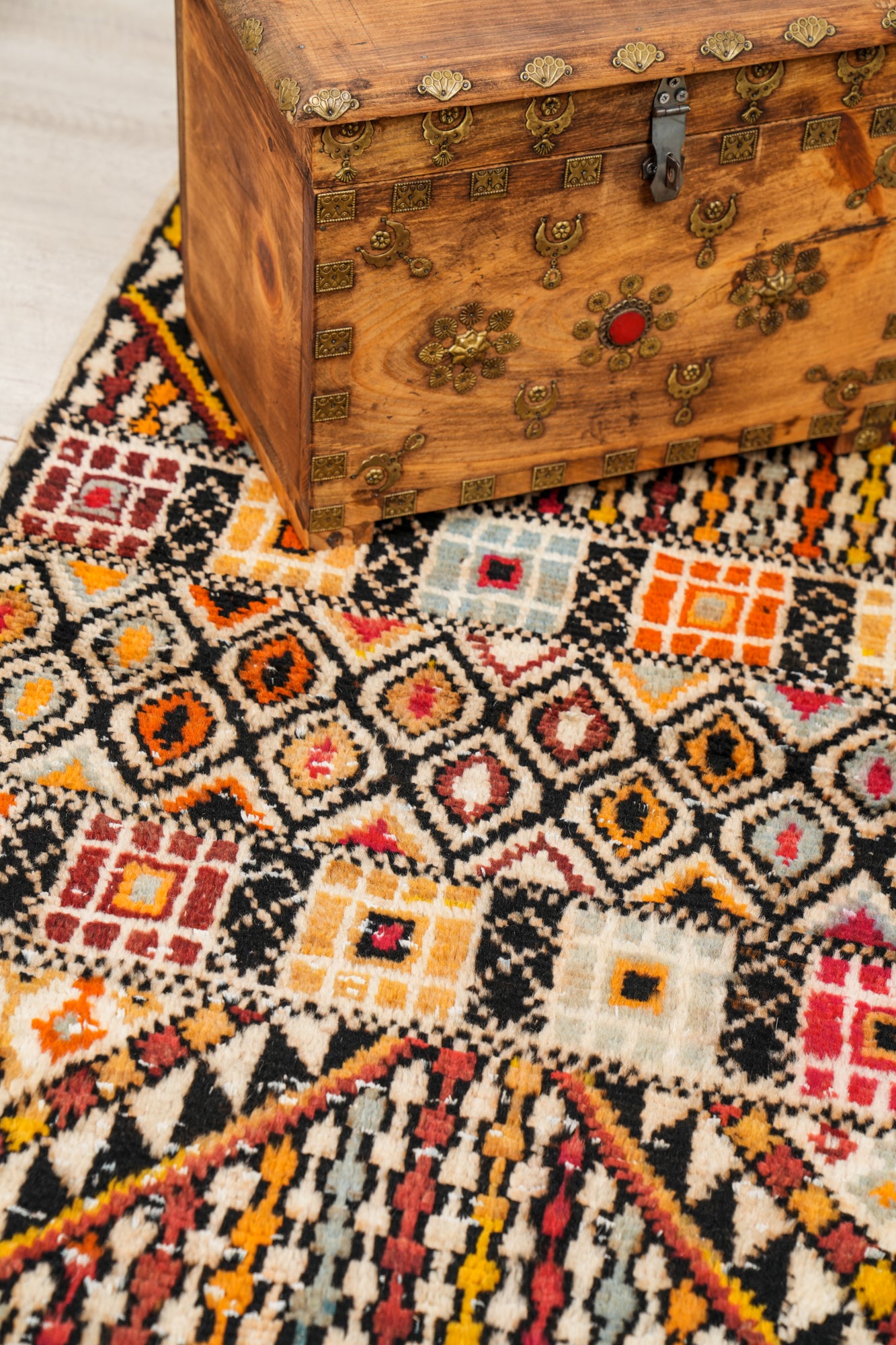 Vintage Moroccan Rug 4'6" x 2'9"