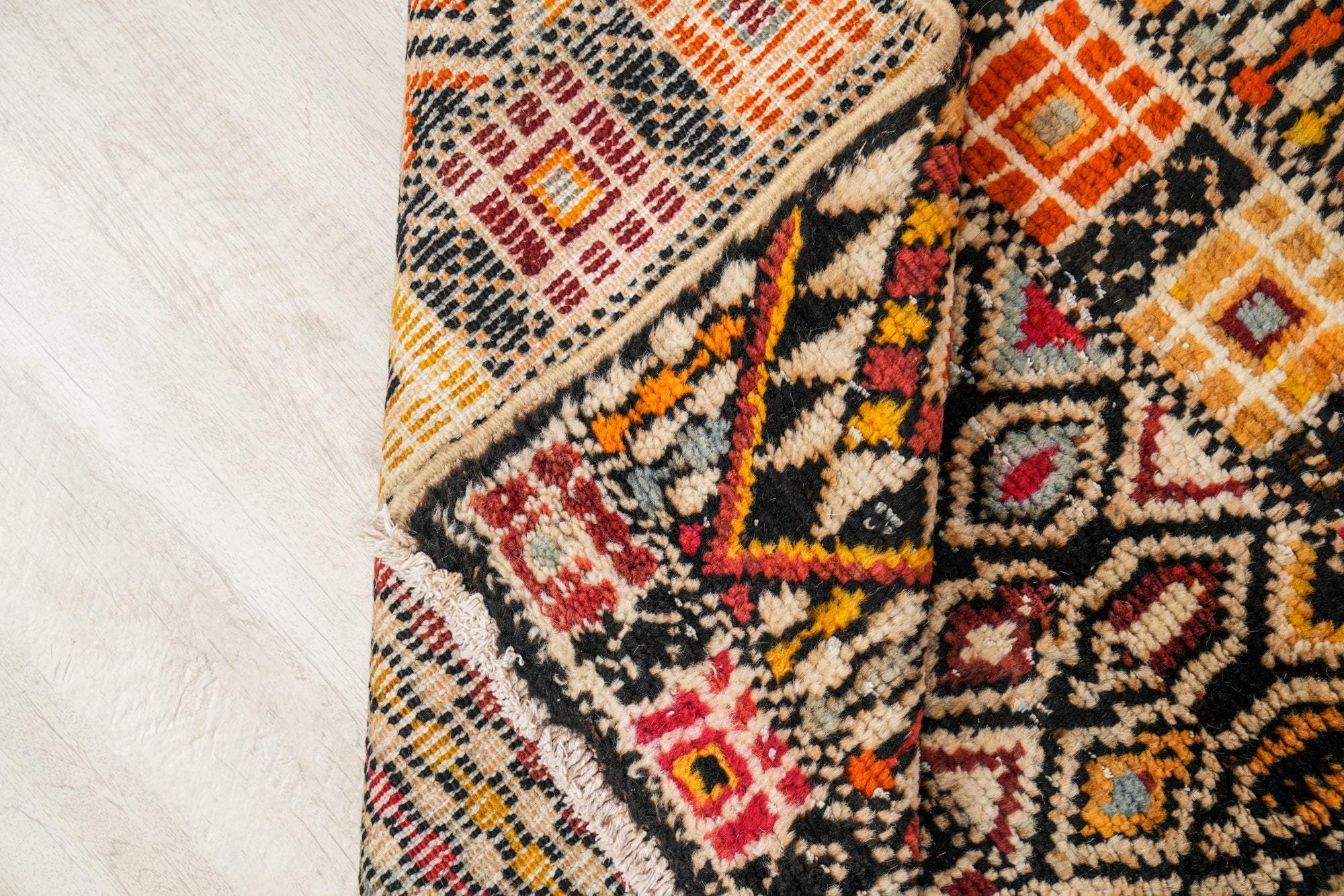 Vintage Moroccan Rug 4'6" x 2'9"